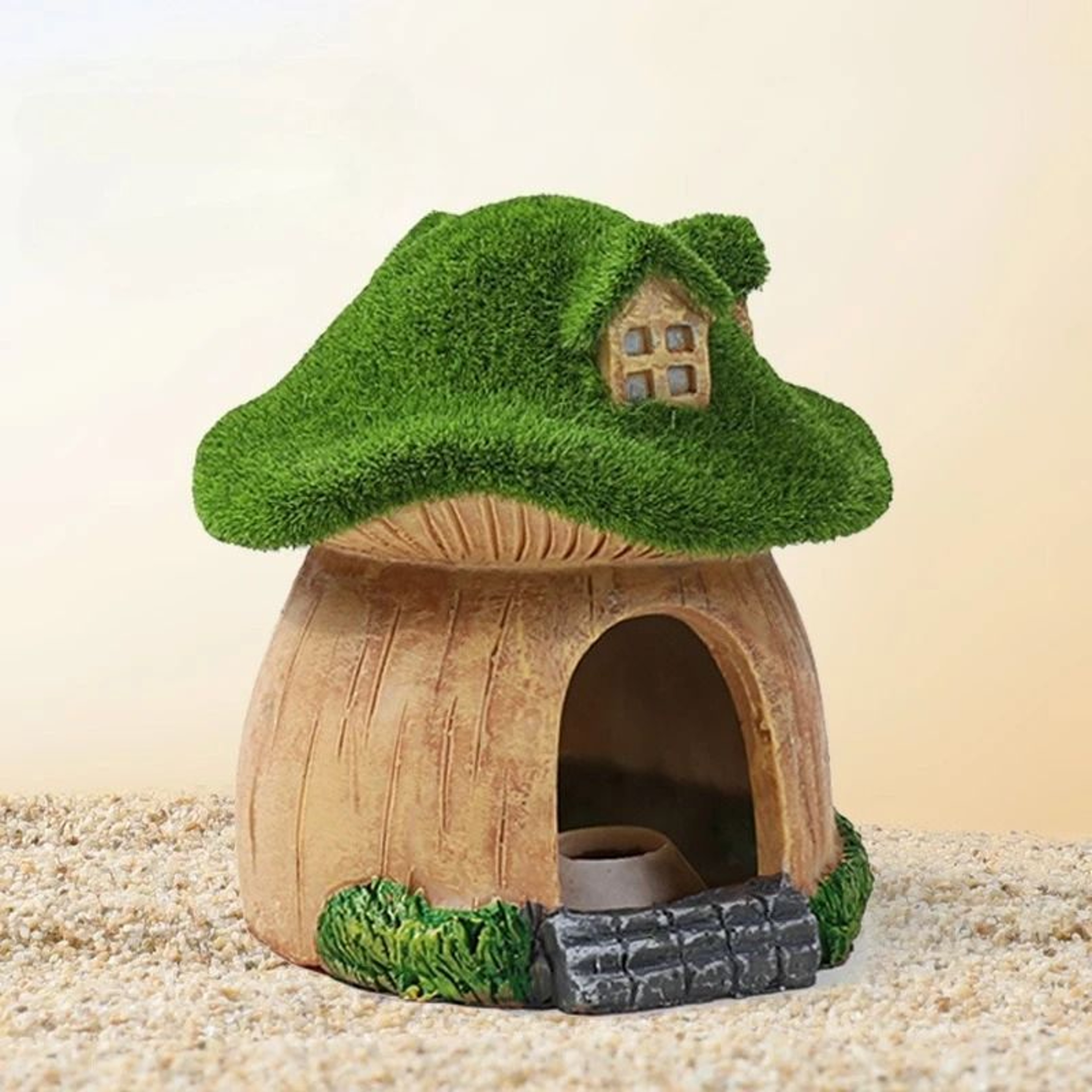 Whimsical Mushroom Moss House Ornament 4