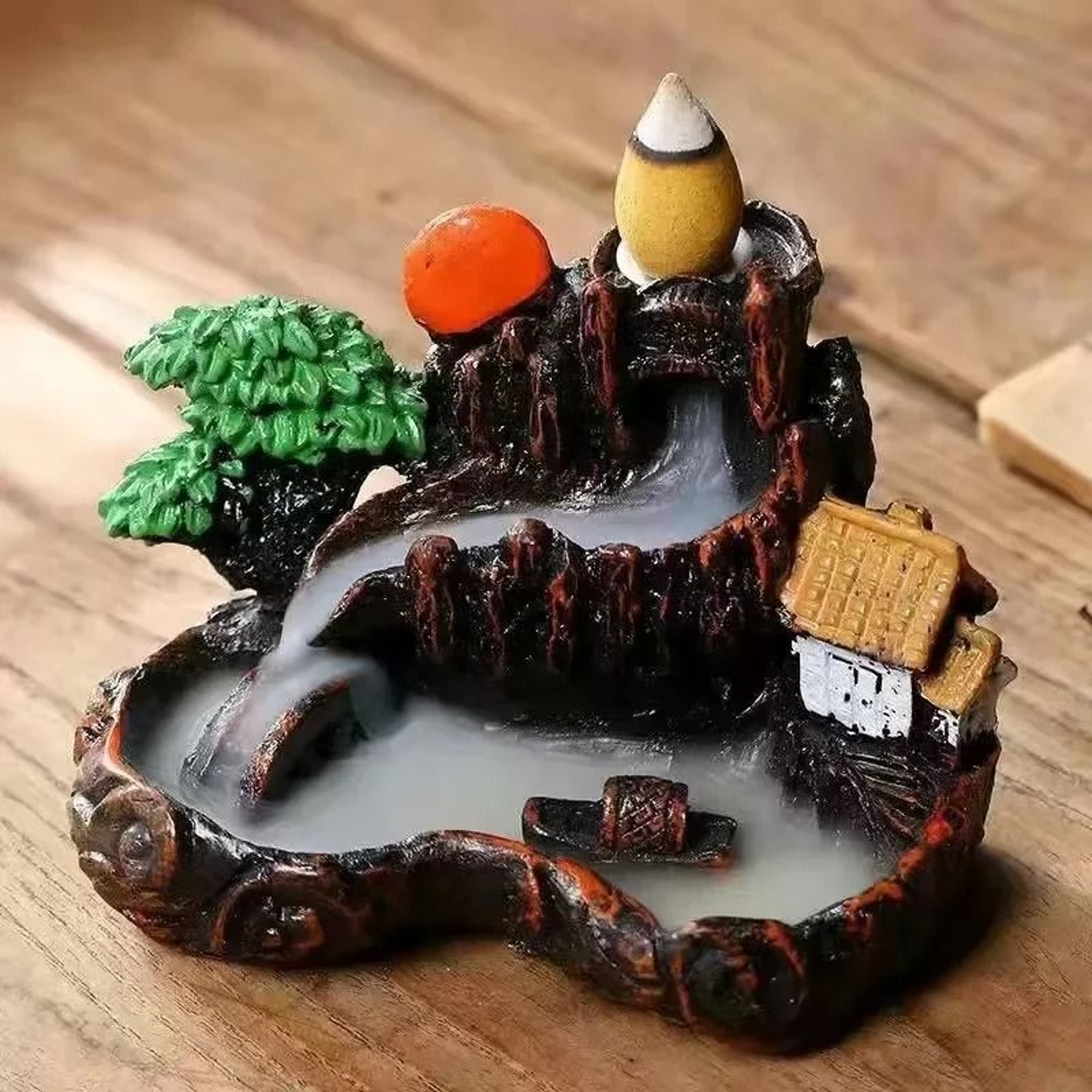 Zen Cascade Mountain Backflow Incense Burner 1