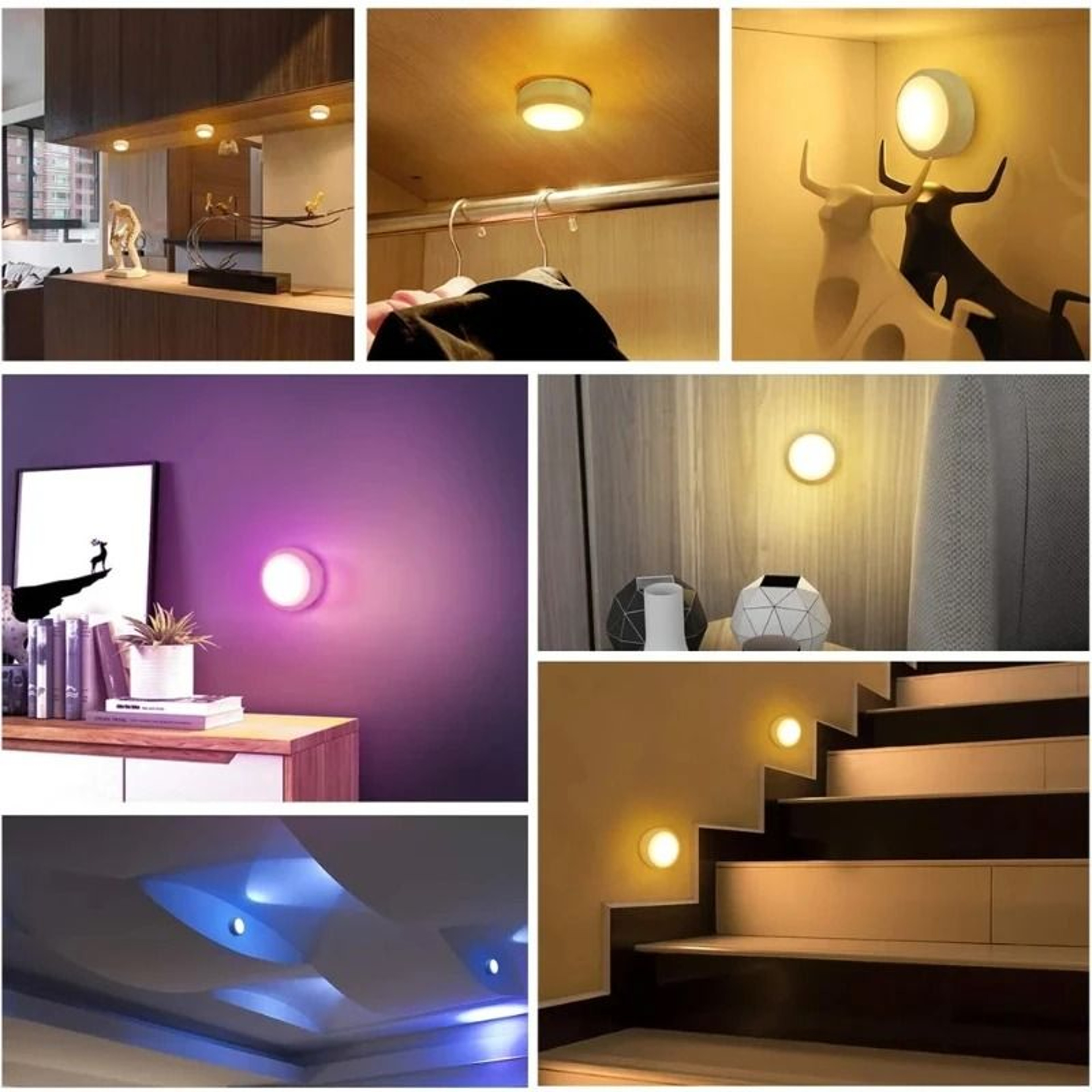 PrismBright RGBW Wireless Puck Lights 1