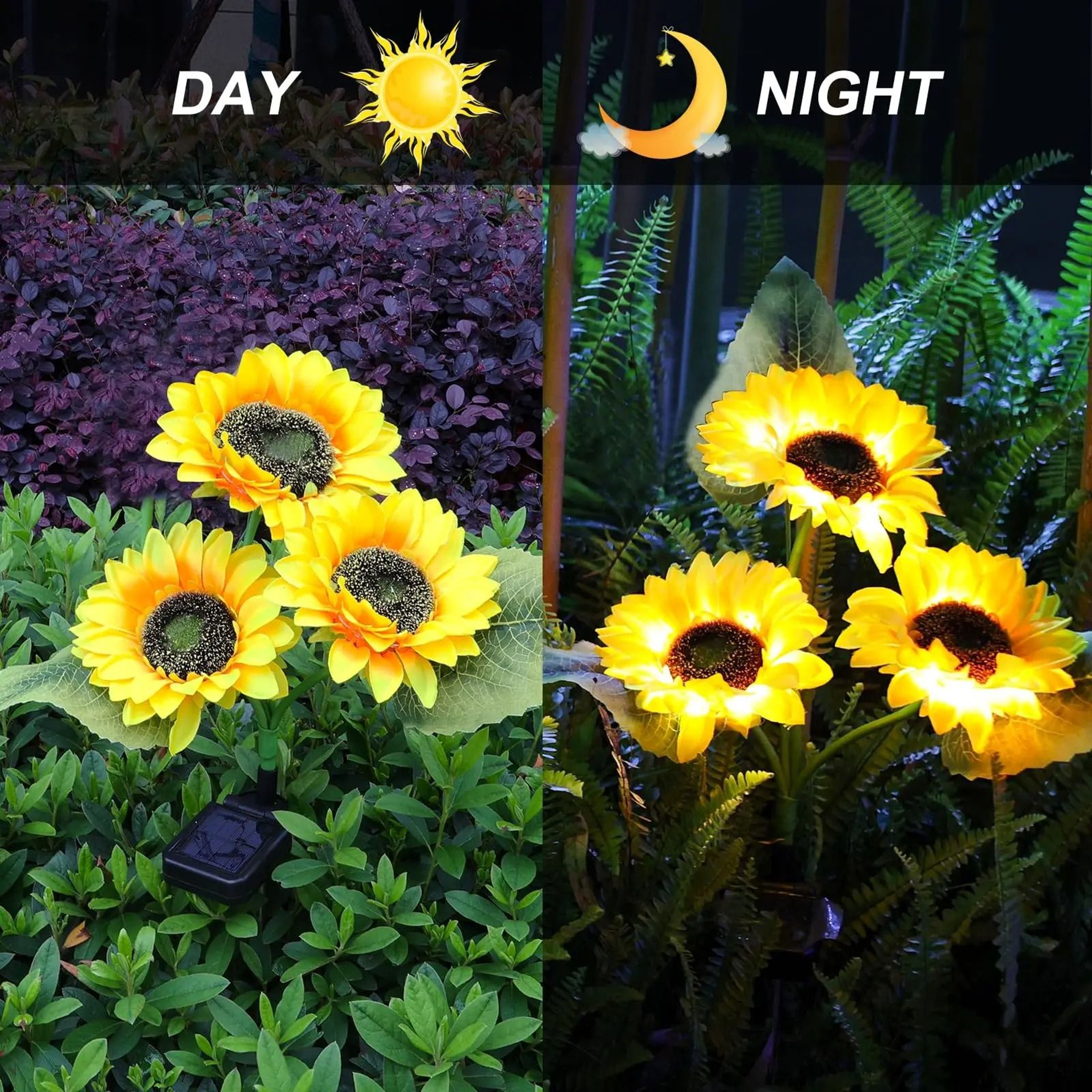 SunKissed Triple Bloom Solar Stakes 6