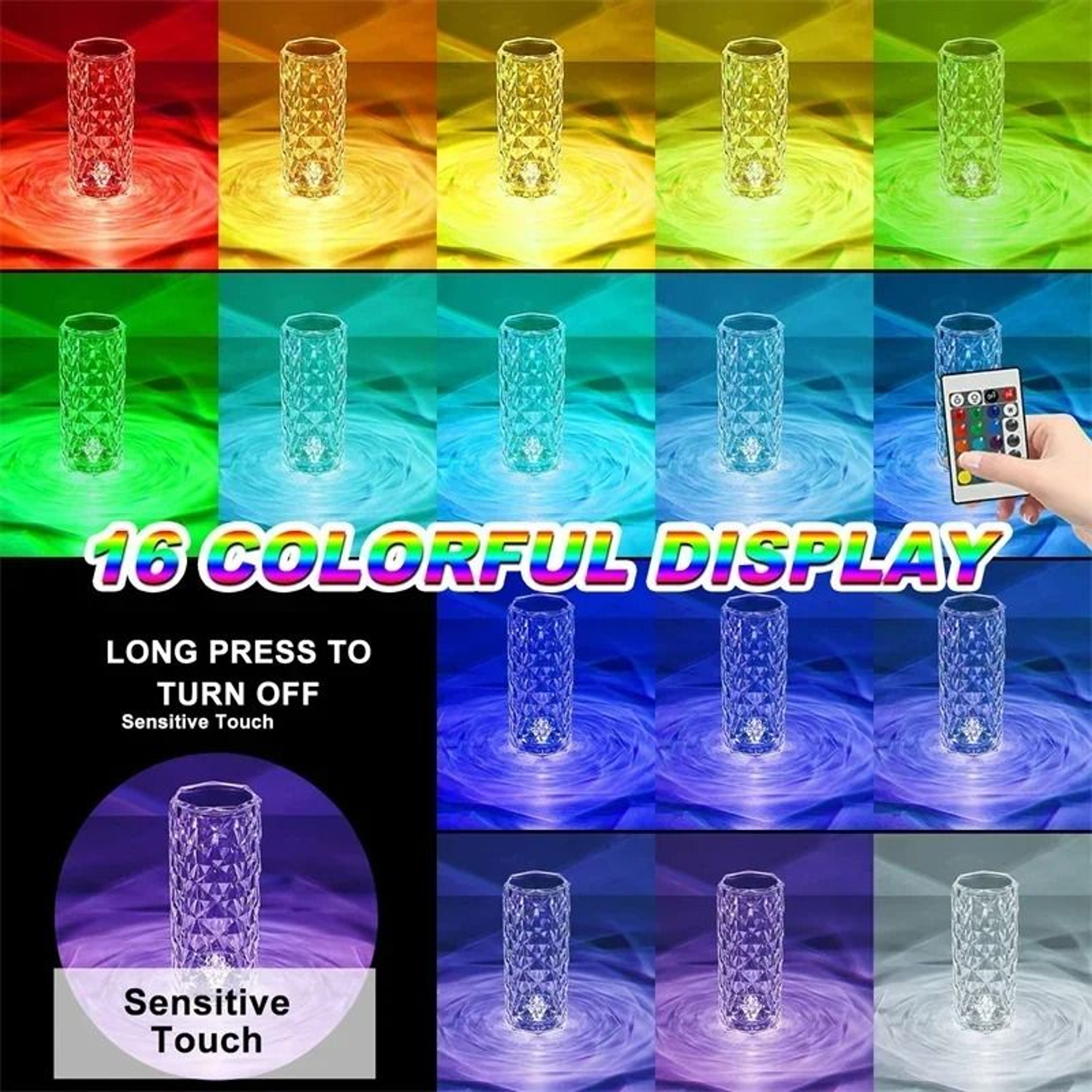 PrismRose Crystal Halo Table Lamp 6
