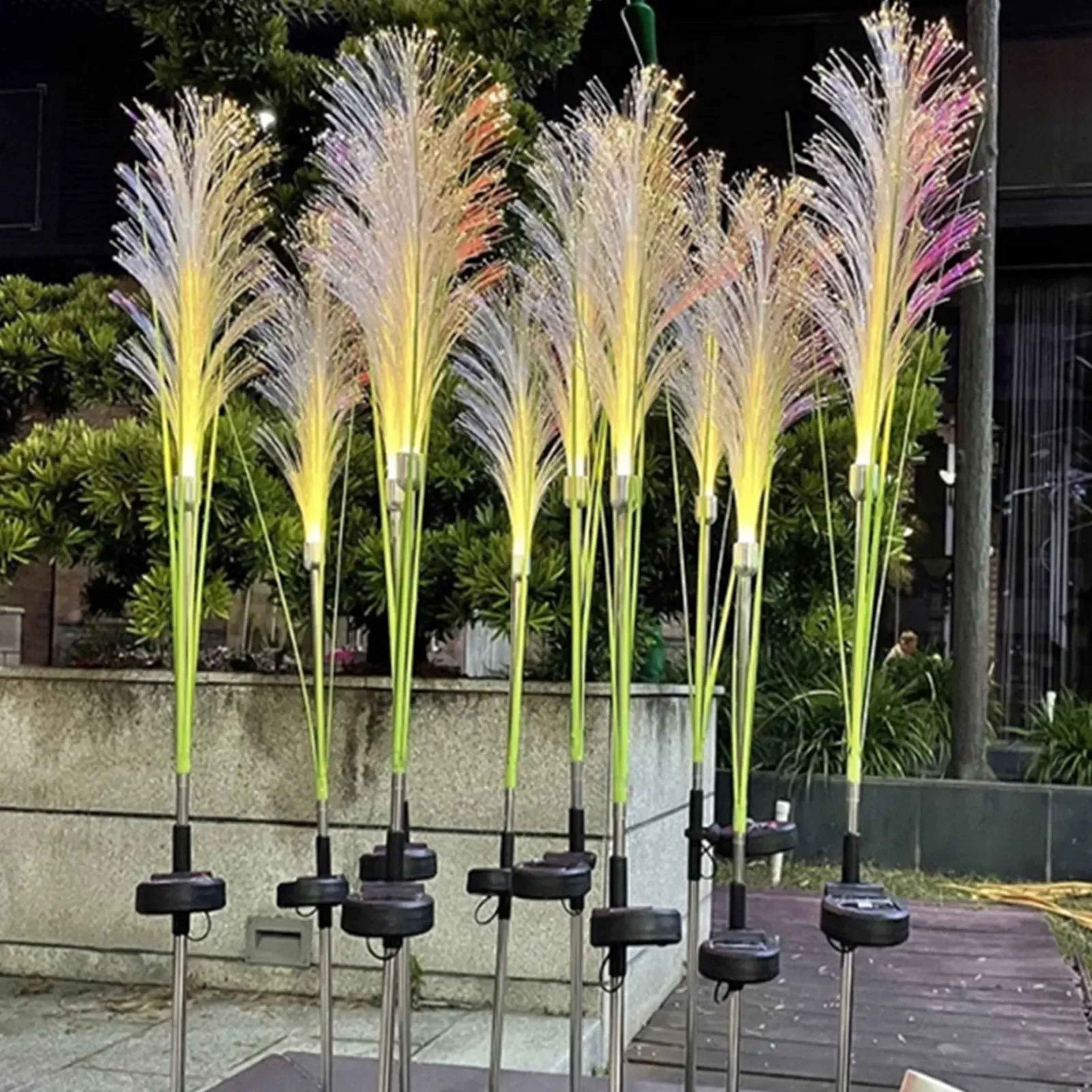 Luminous Marsh Reed Solar Stakes 2