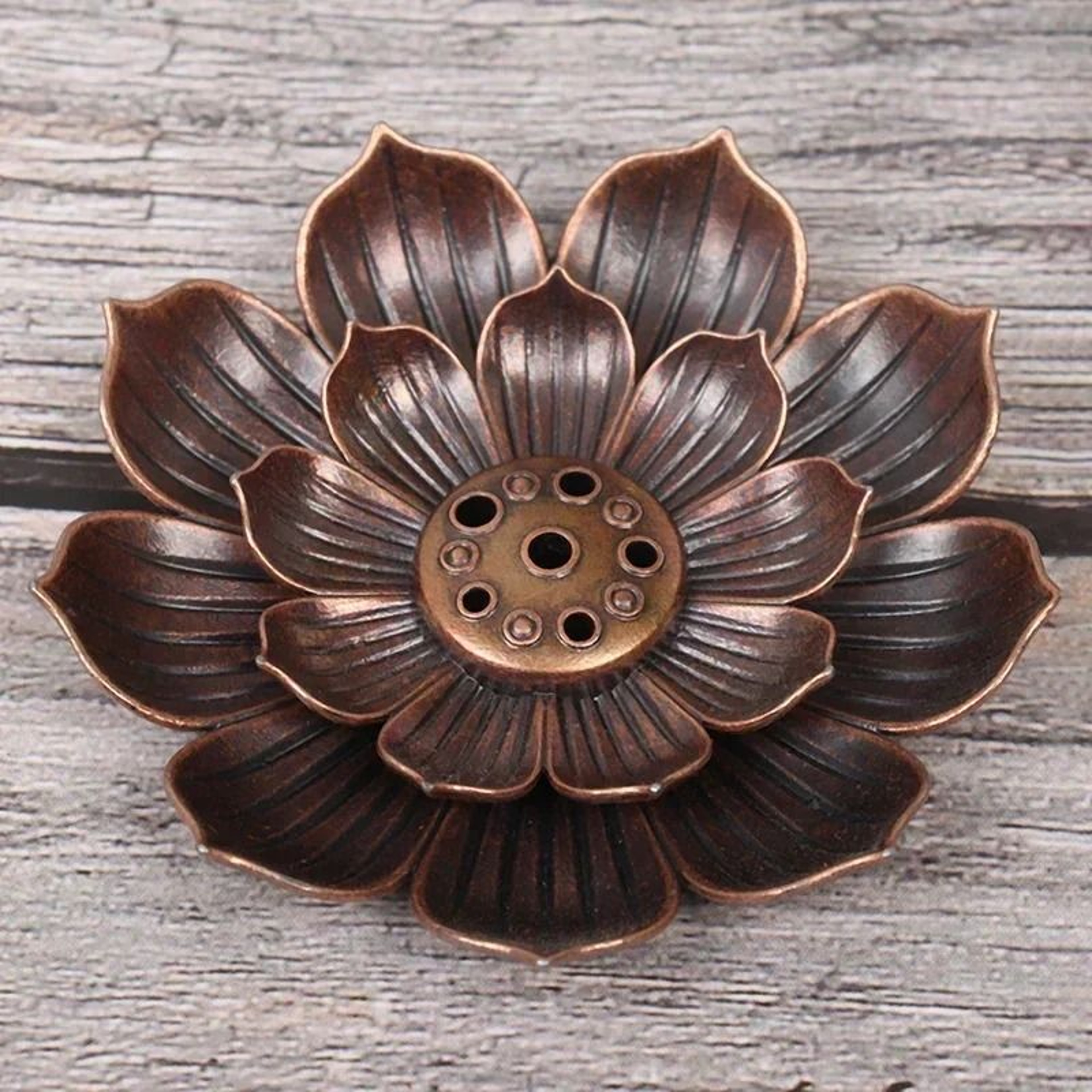 Imperial Lotus Bronze Censer Plate 1