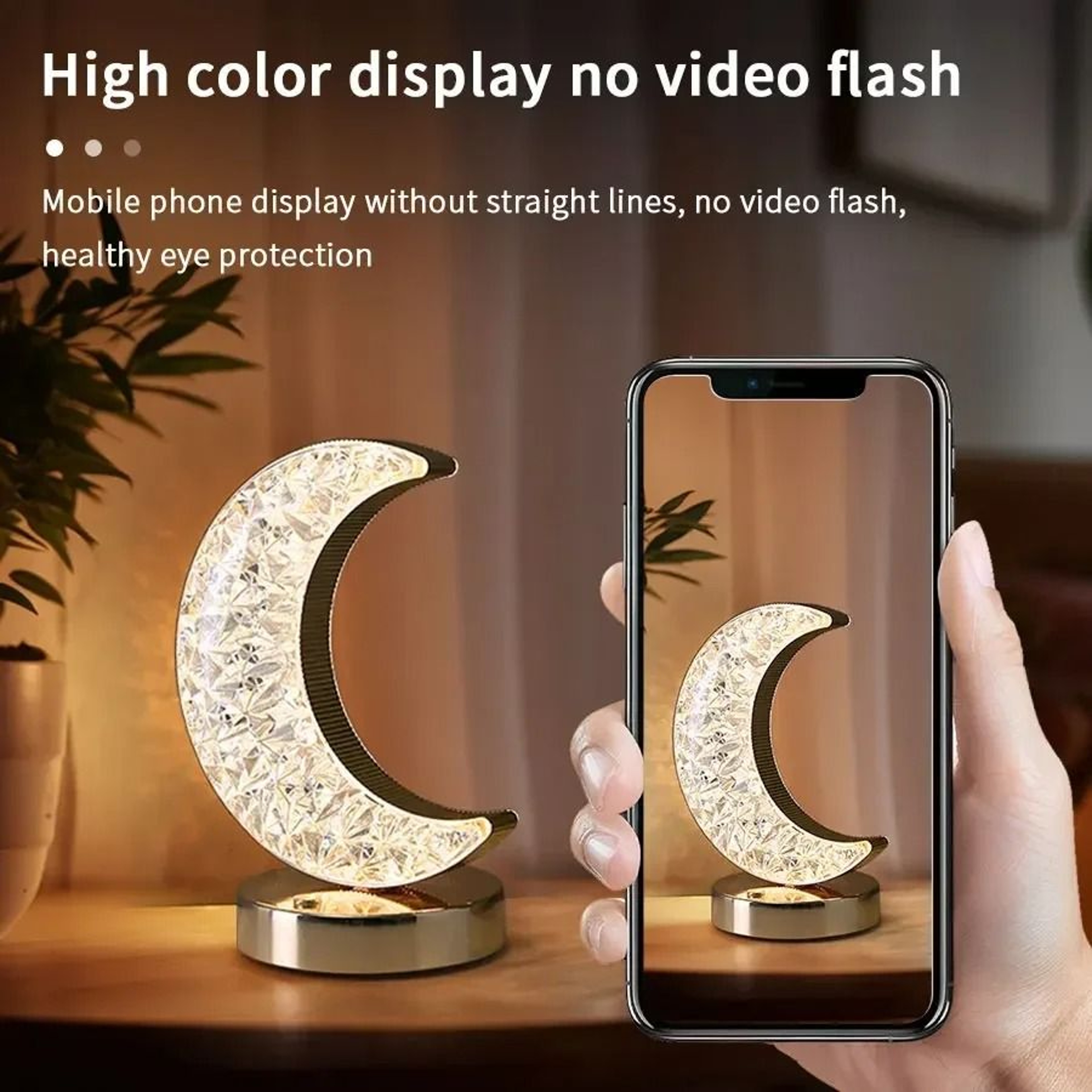 Celestial Crescent Starry Night Light 7