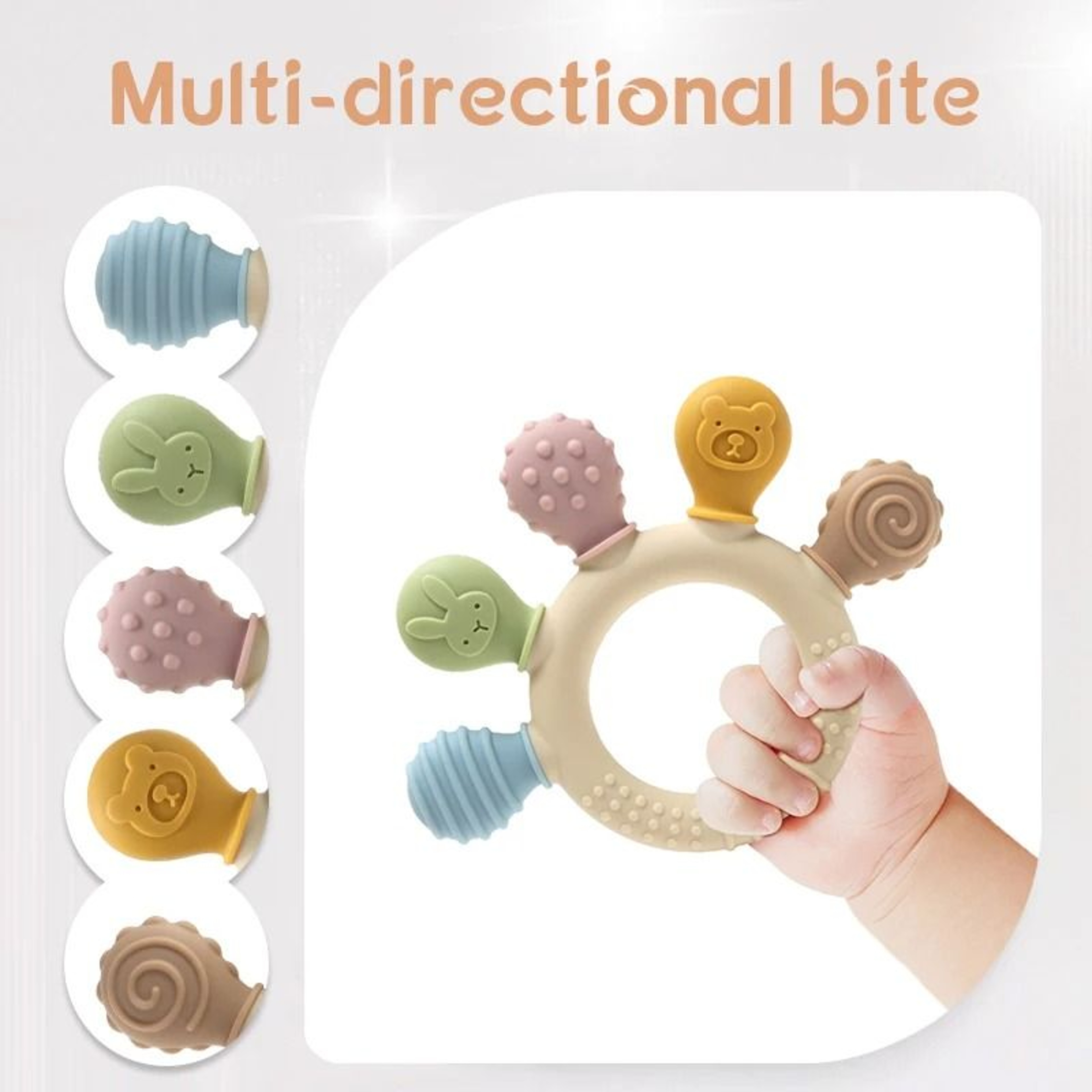 PrismFlex Sensory Teething Ring 1