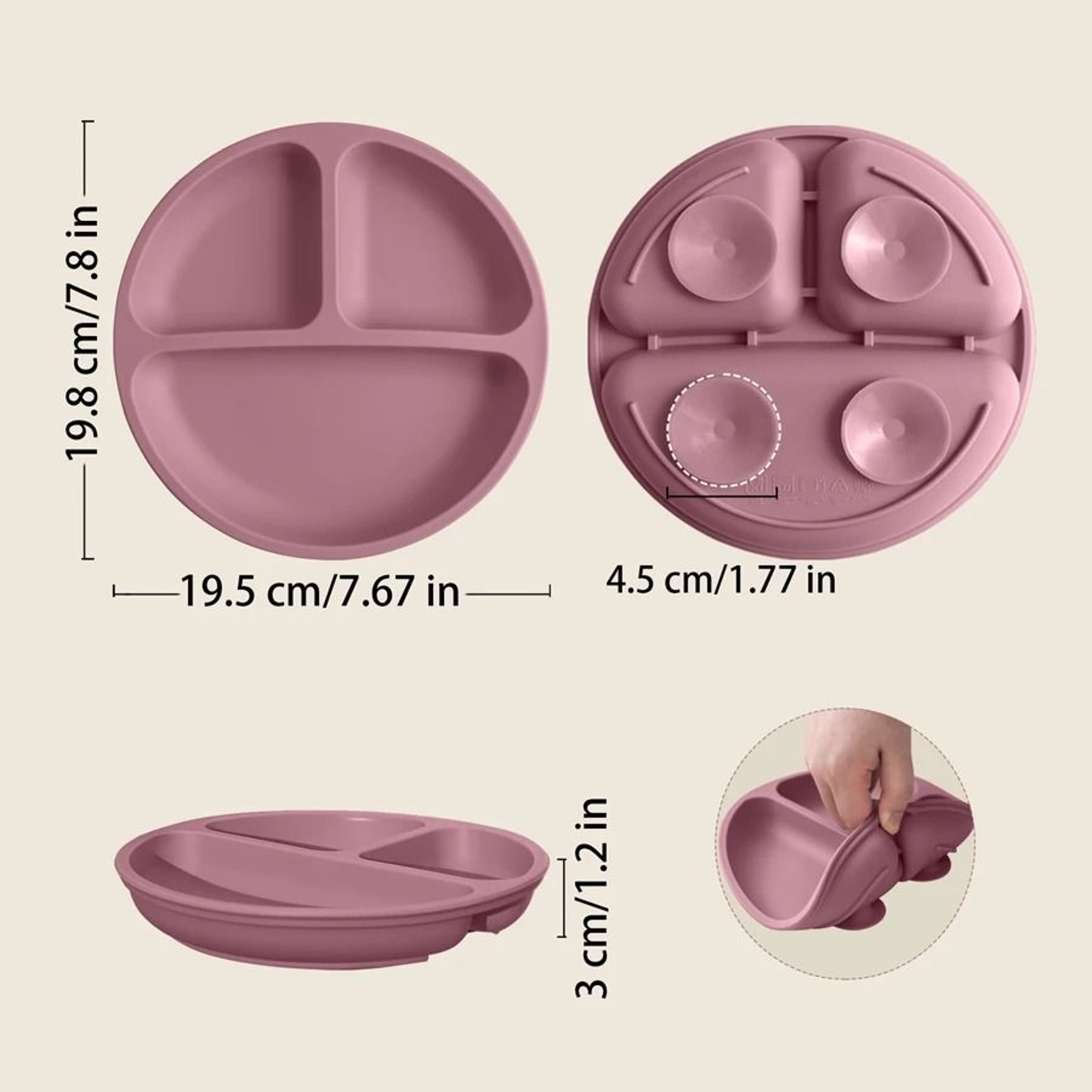 StayPut Silicone Cloud Plate 2