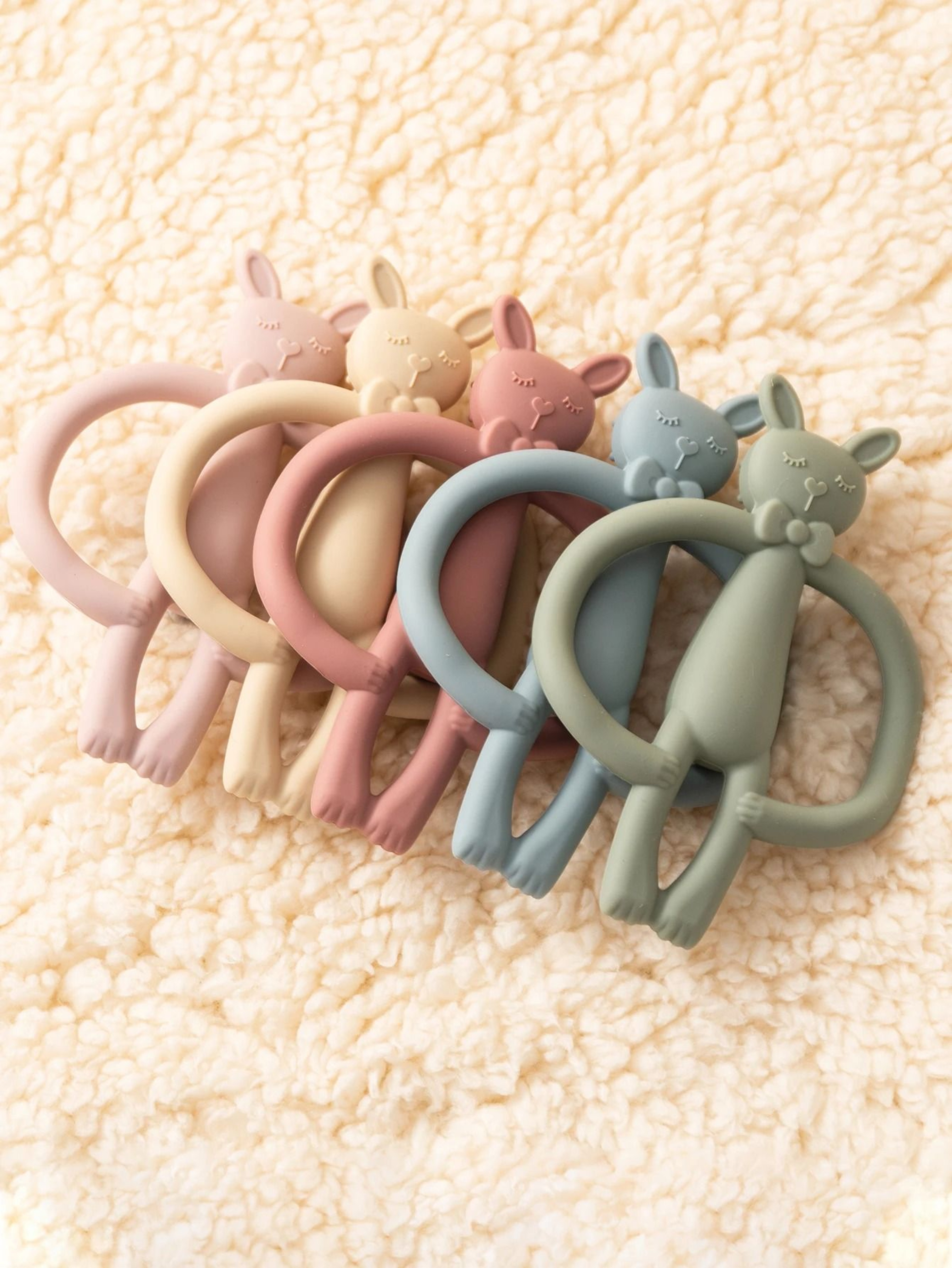 Cottontail Comfort Silicone Rabbit Teether 0