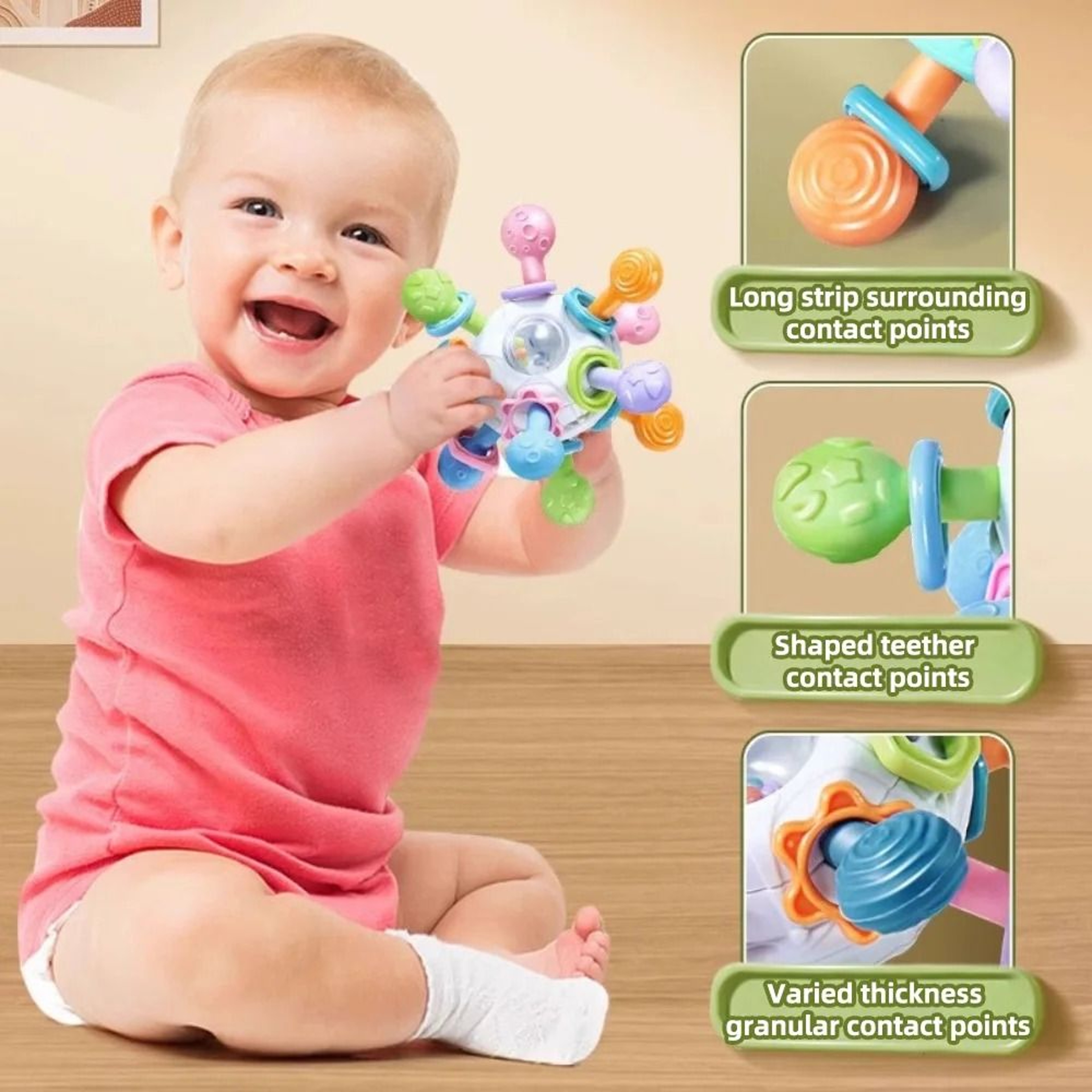 Manhattan Orbit Sensory Teether Ball 3