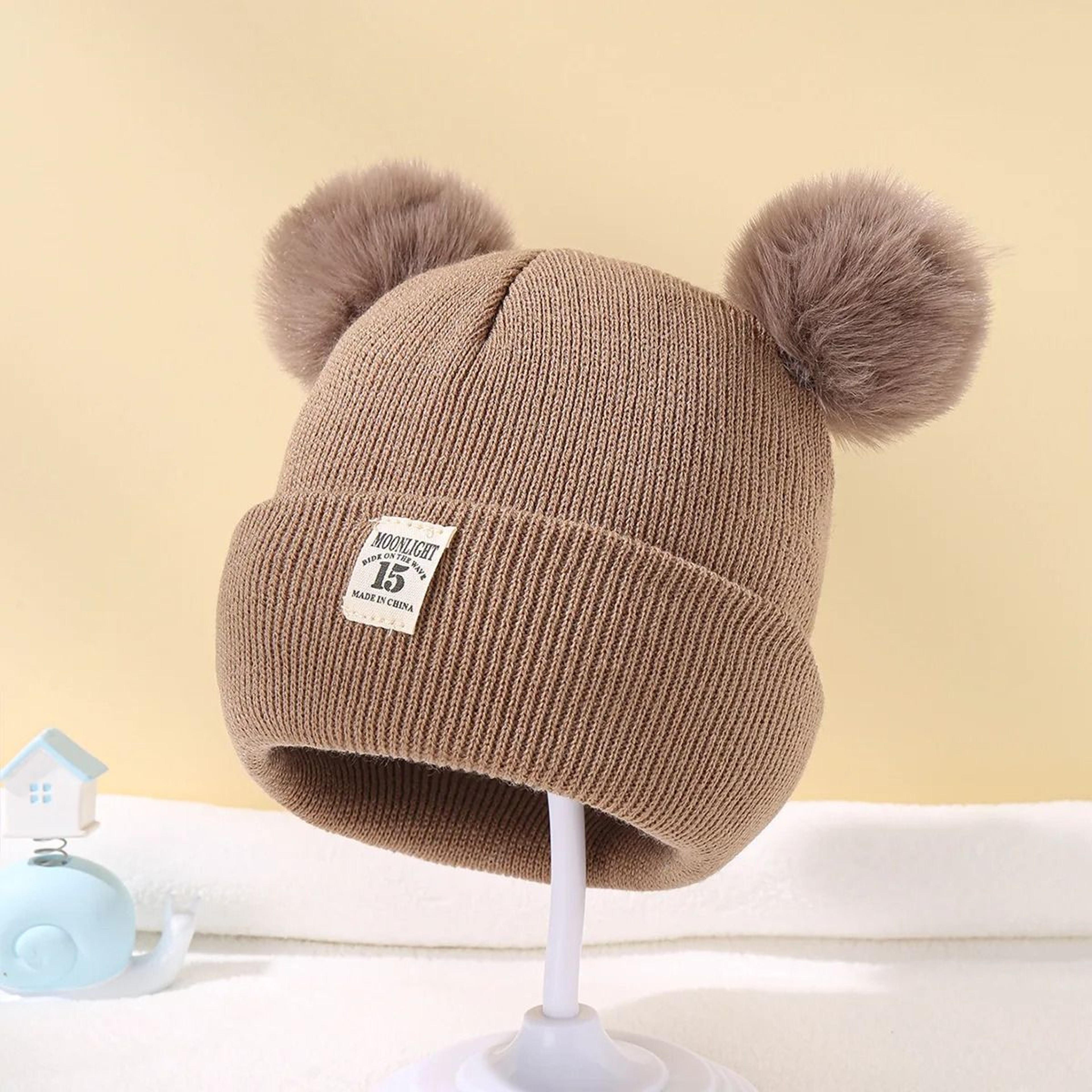 CloudSoft Knit Baby Pom Beanie 6