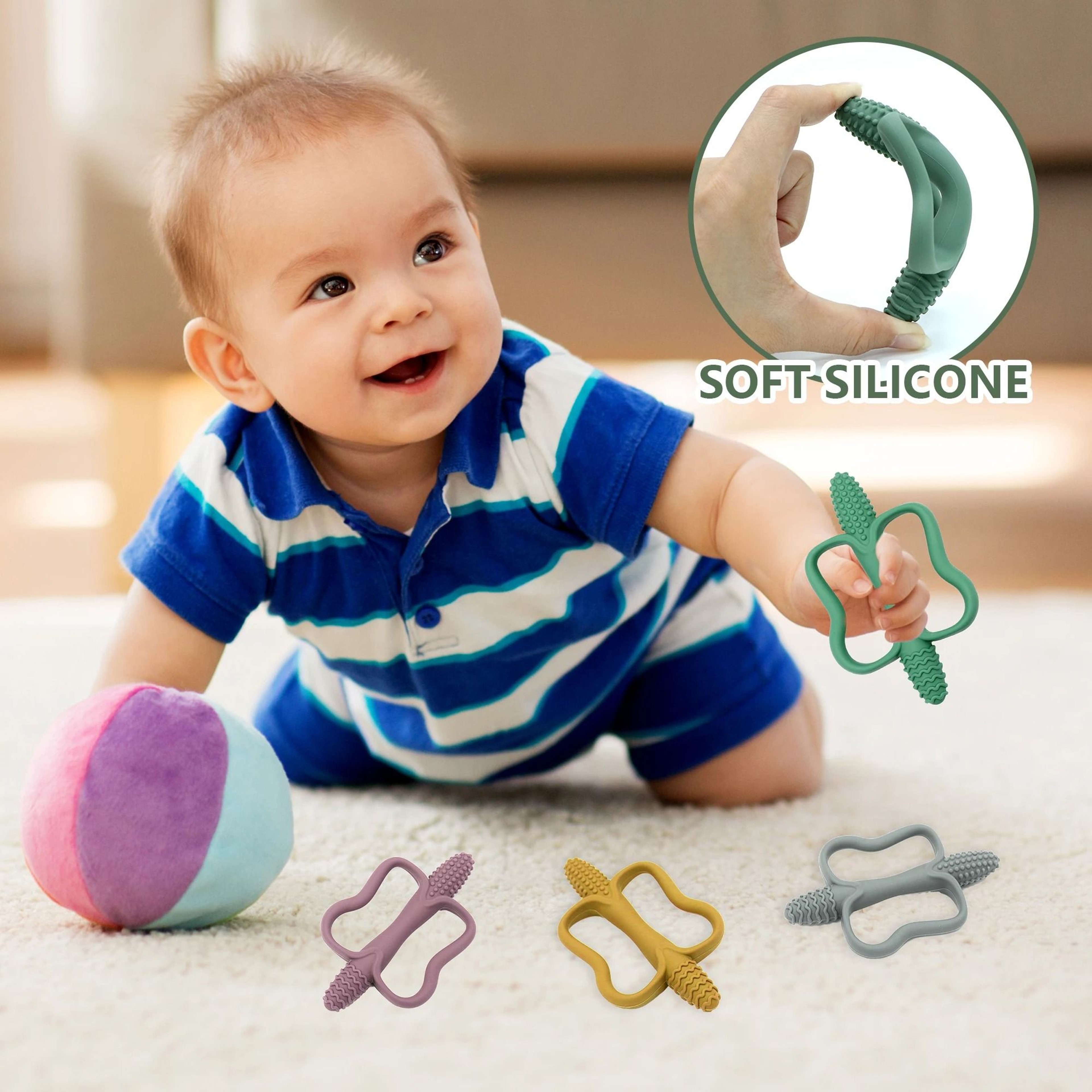 FlexiGrip Remote Silicone Teether 4