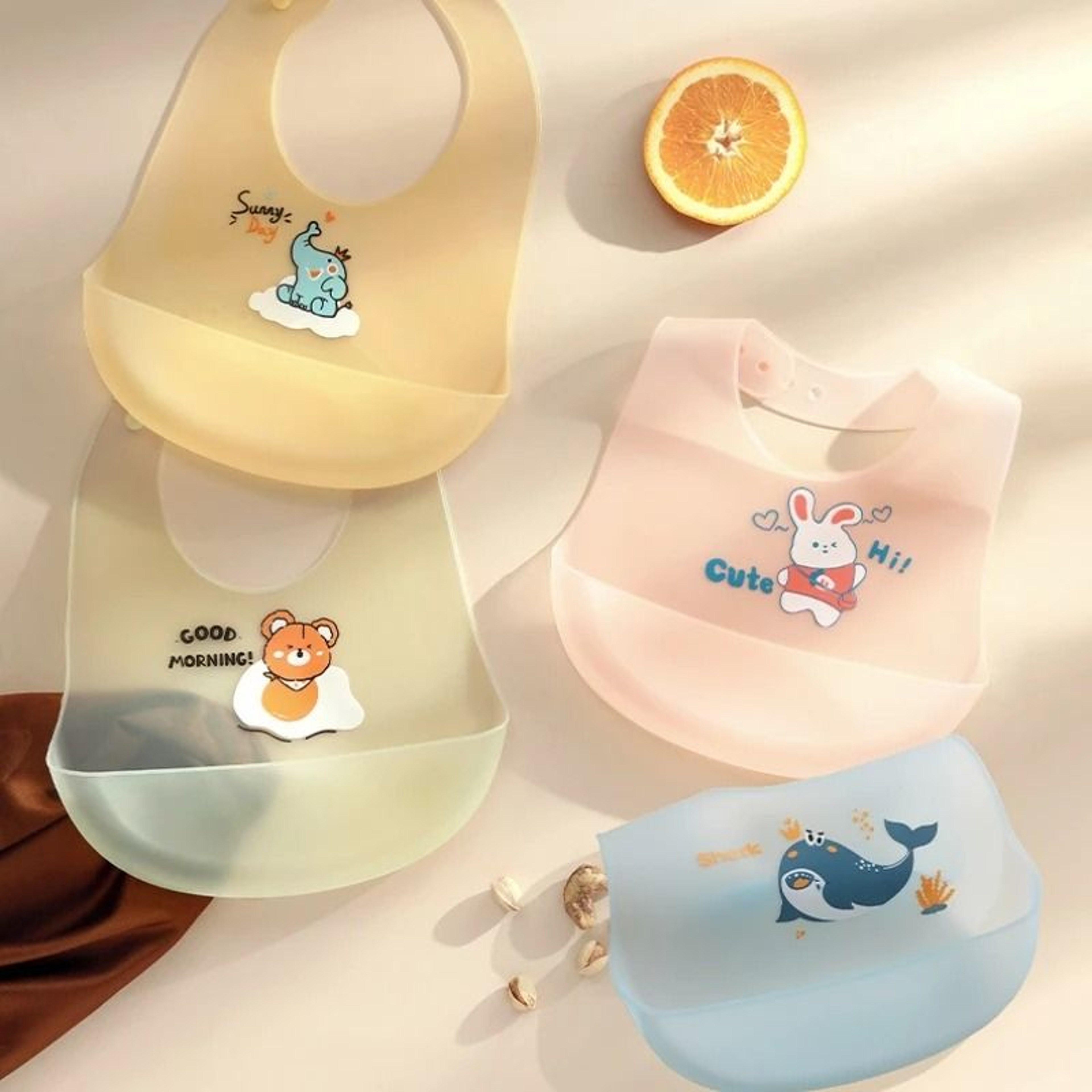 CrumbsAway Waterproof Silicone Bib 0