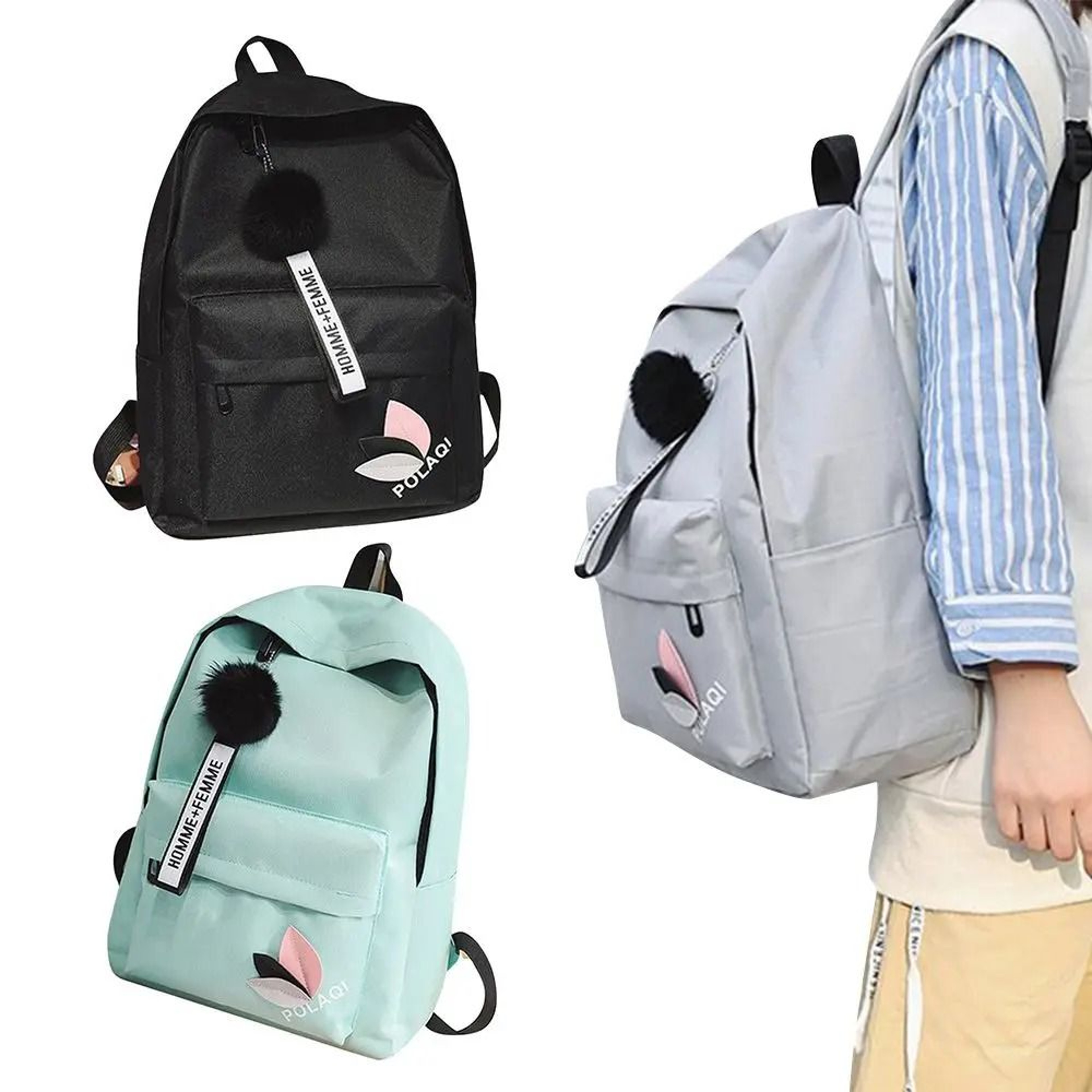 LeafPrint Minimalist Large Capacity Backpack 3