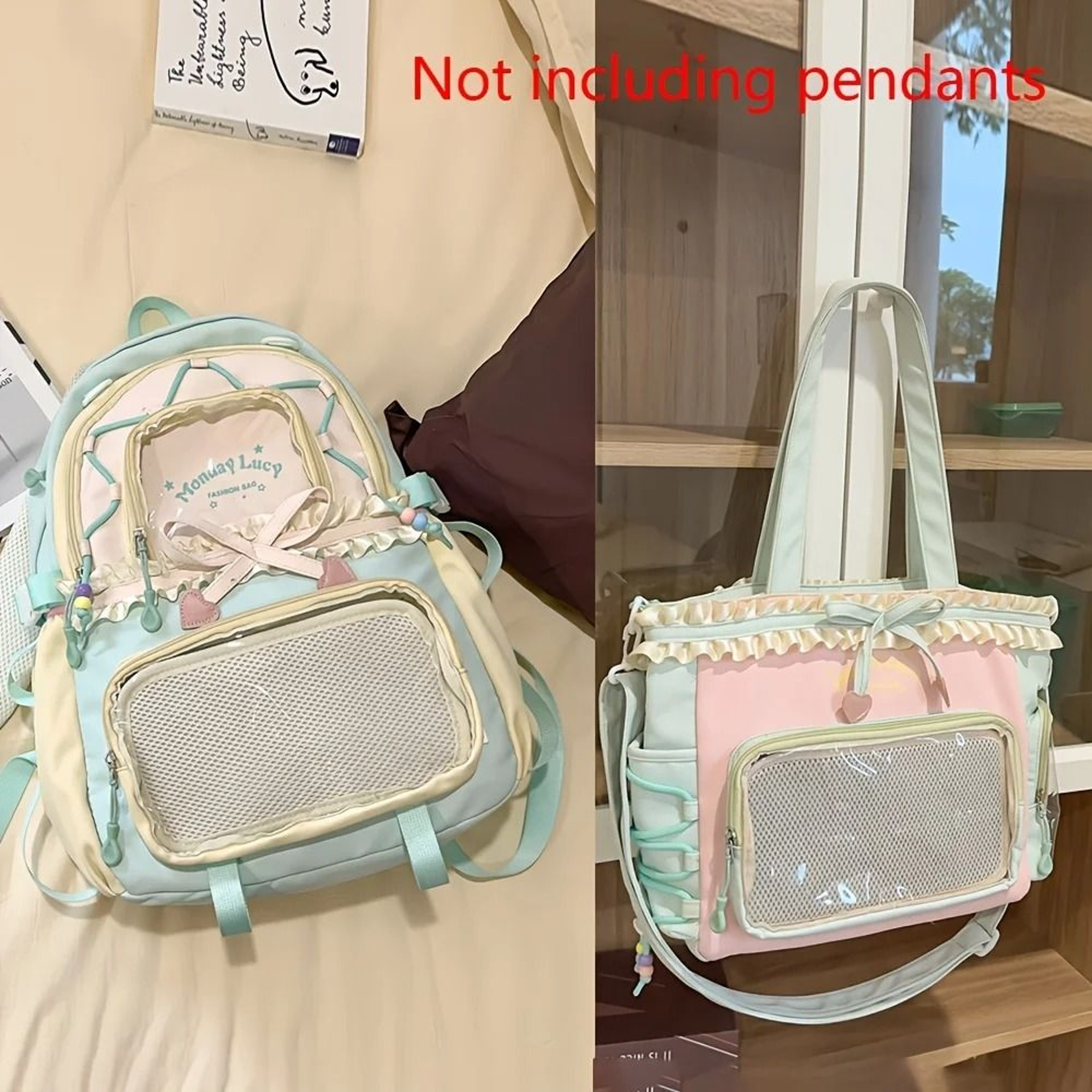 Monday Lucy TwoPiece Ita Bag  Backpack Set 9