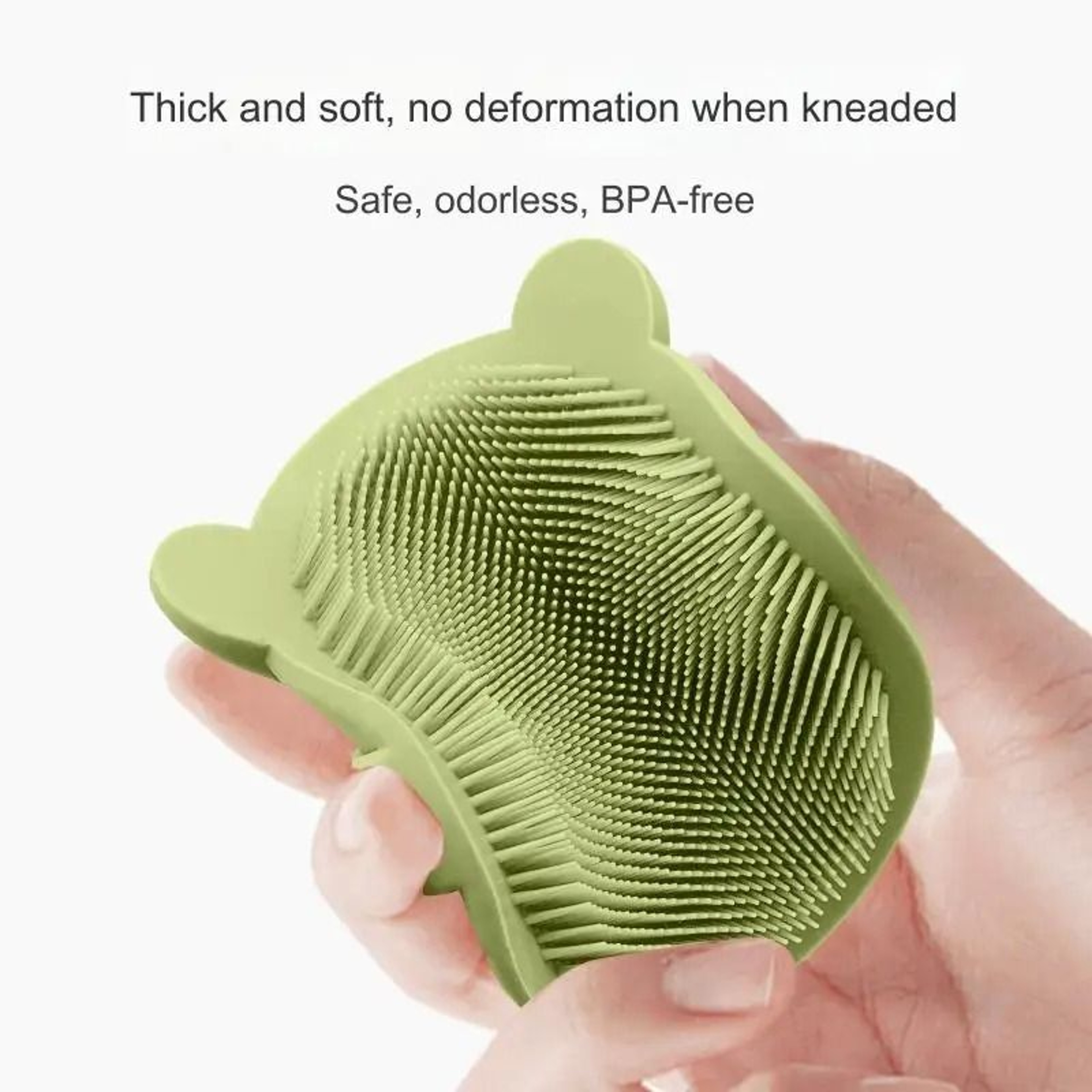 DinoGently Silicone Scalp Massager  Shampoo Brush 3