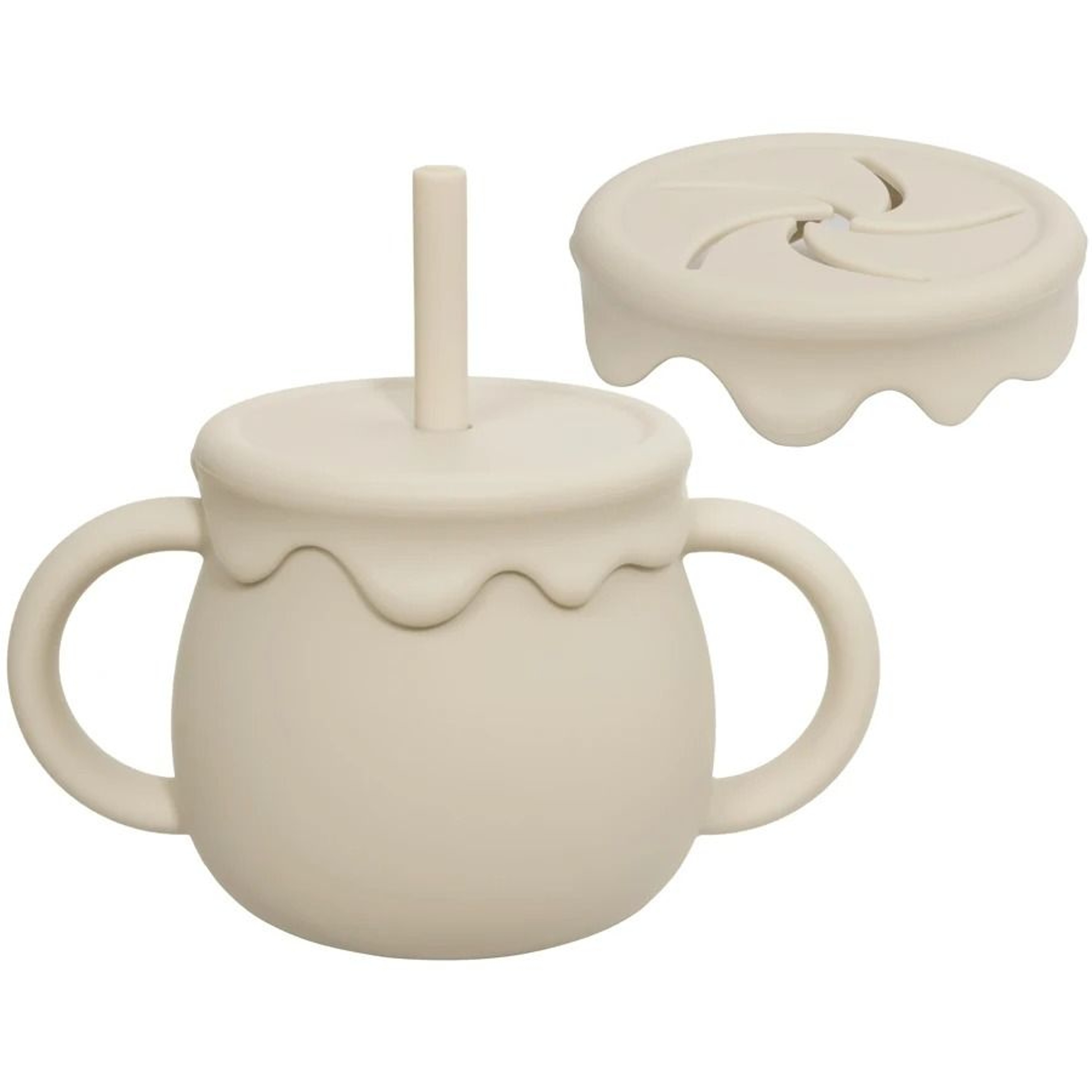 BloomSip 2in1 Silicone Snack  Sippy Cup 11