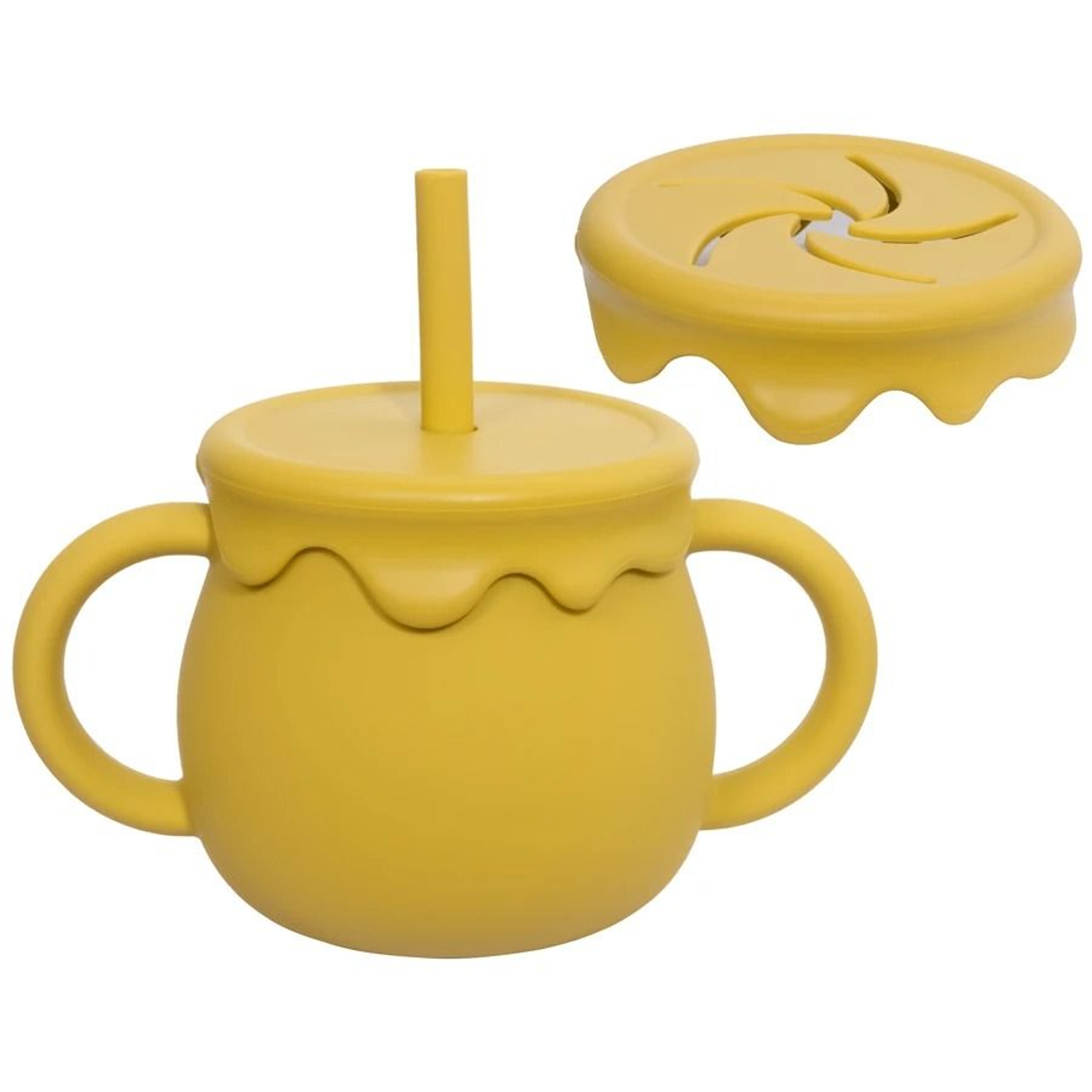 BloomSip 2in1 Silicone Snack  Sippy Cup 12