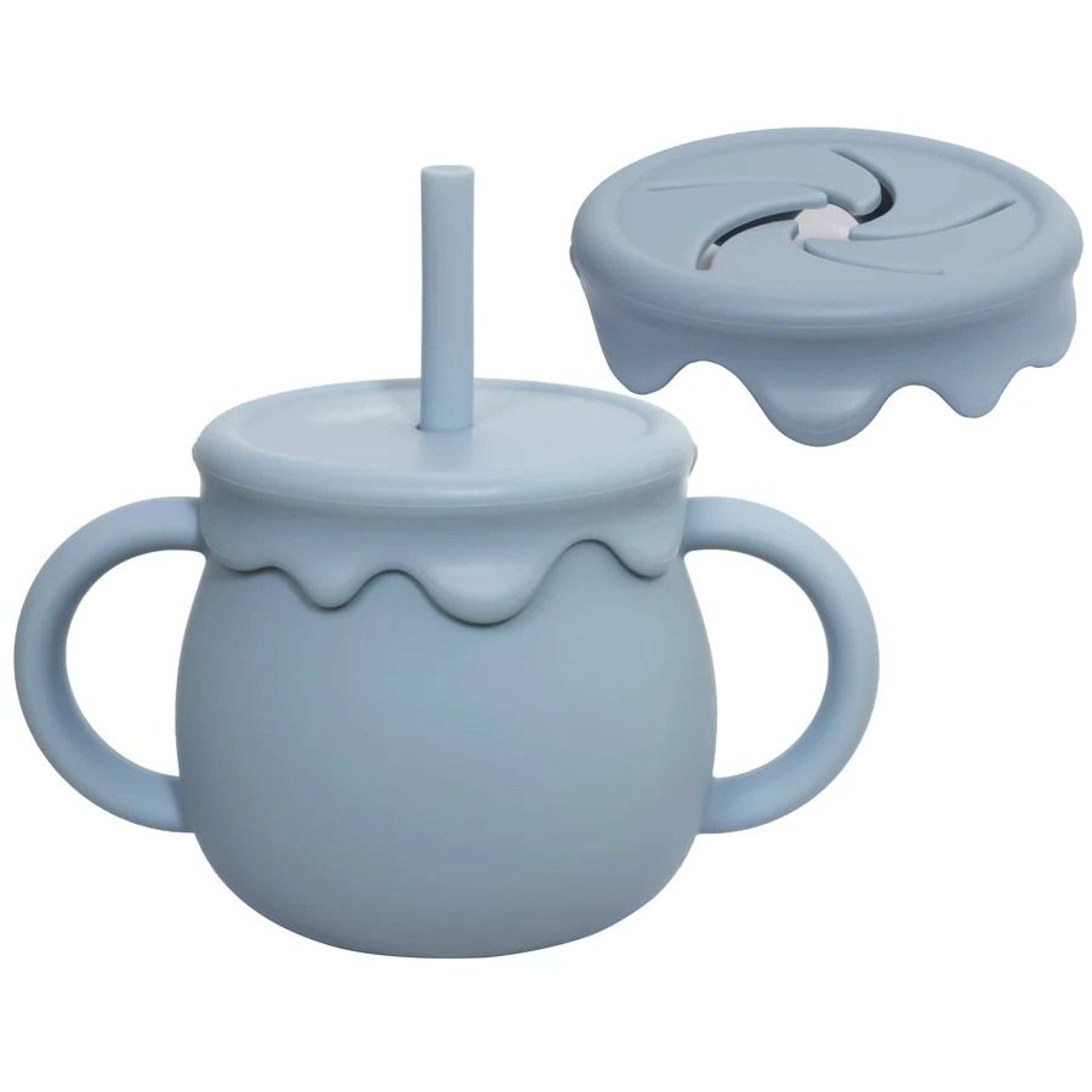 BloomSip 2in1 Silicone Snack  Sippy Cup 13