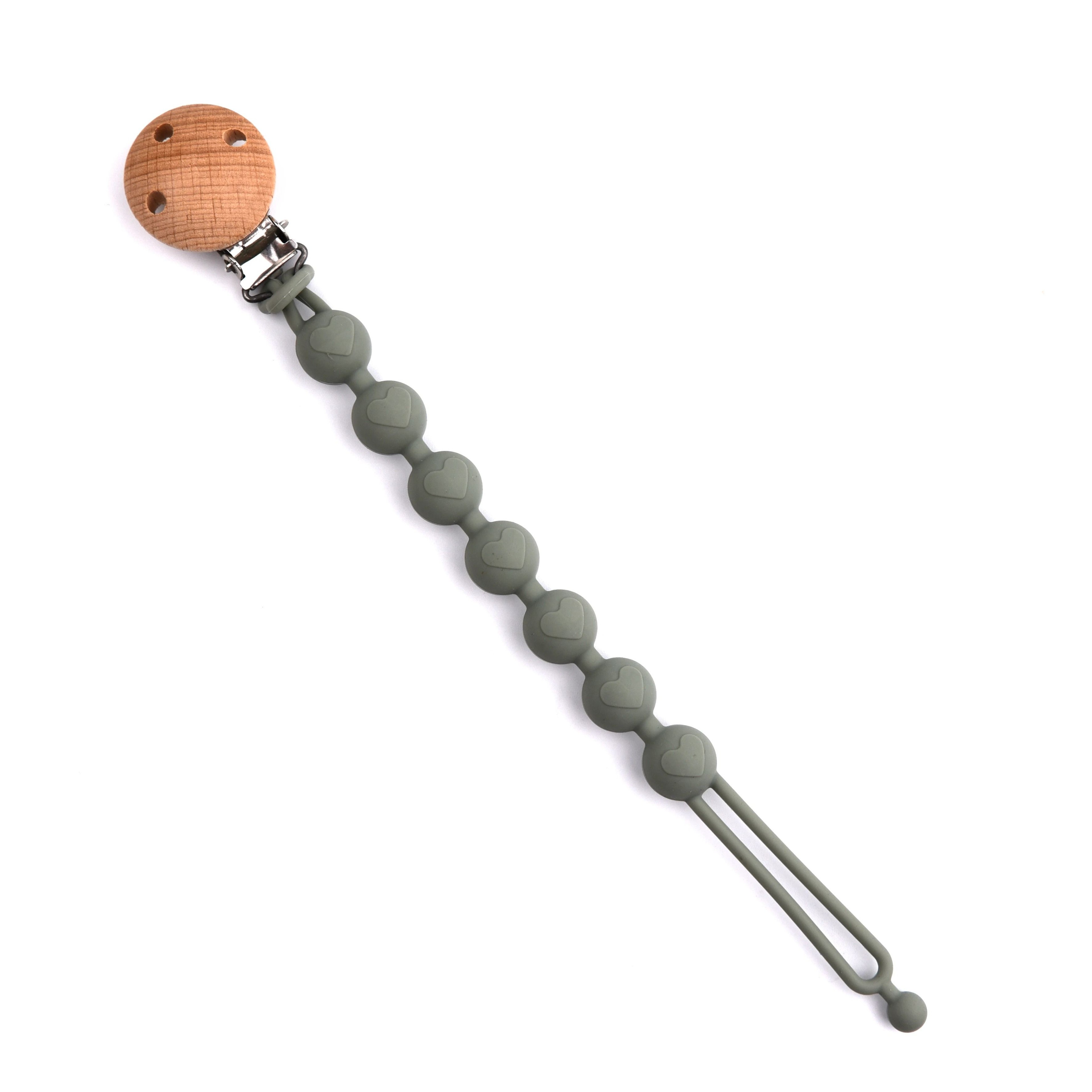 SweetHeart Beechwood  Silicone Pacifier Clip 6