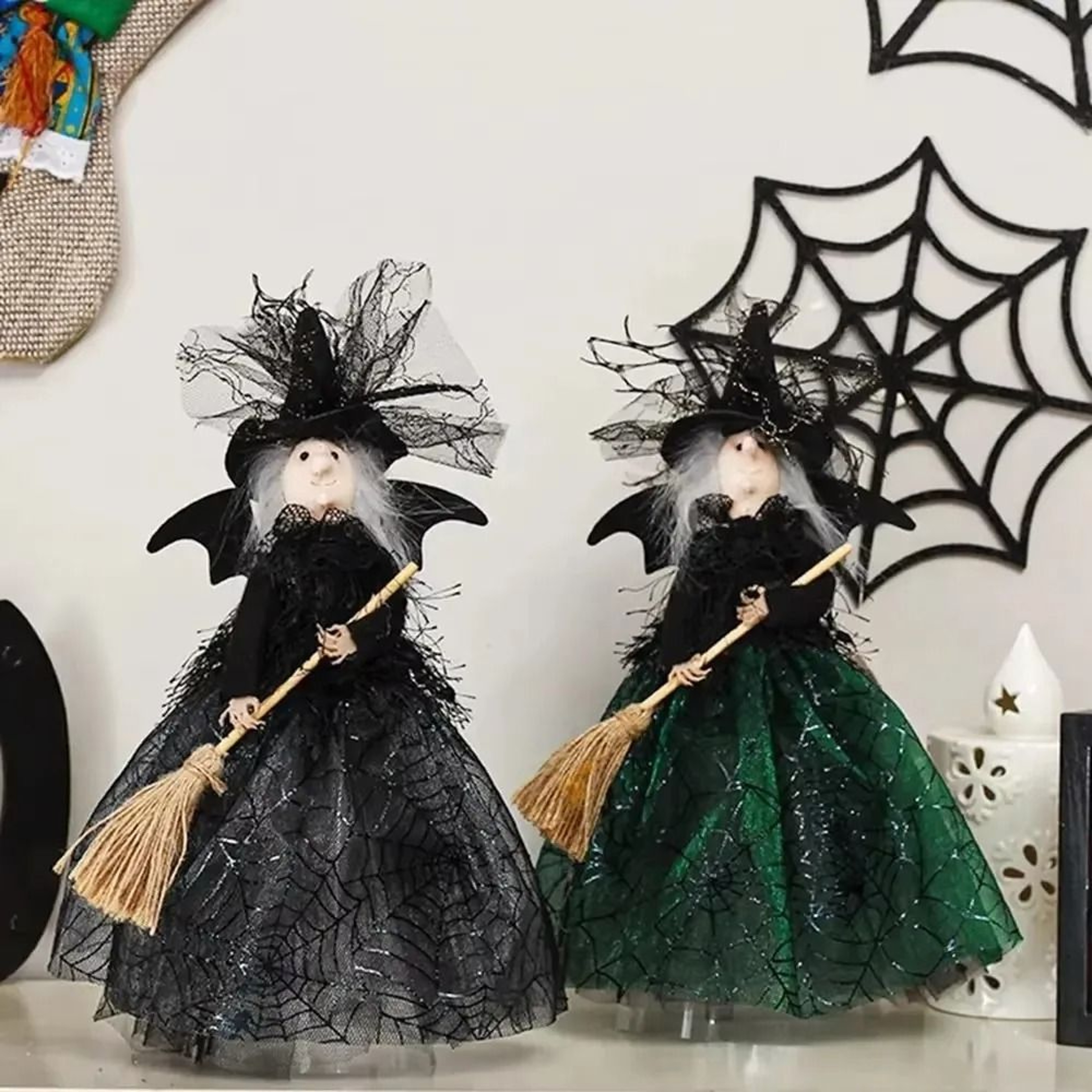 ShadowPeak Haunted Witch Tree Topper 0