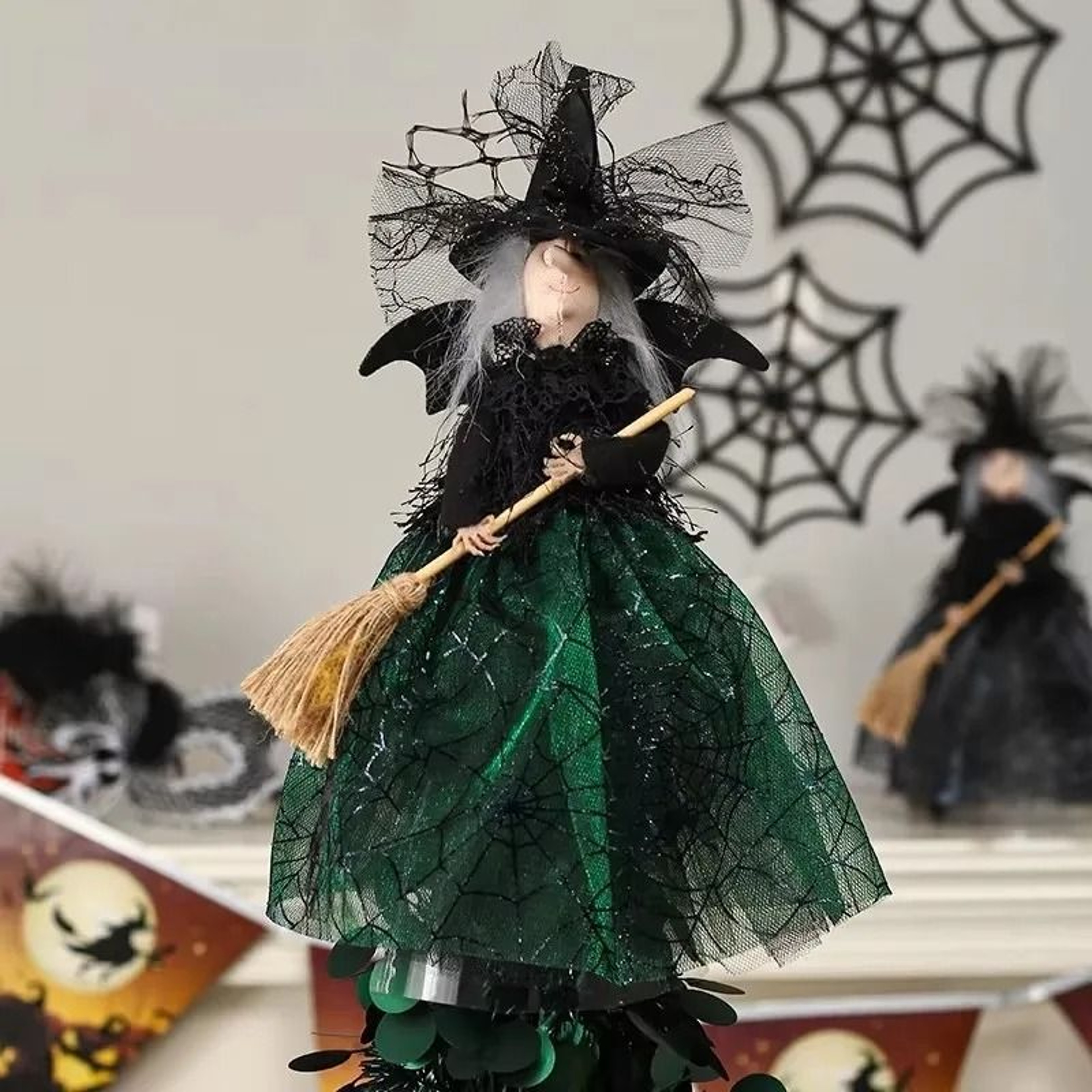 ShadowPeak Haunted Witch Tree Topper 7
