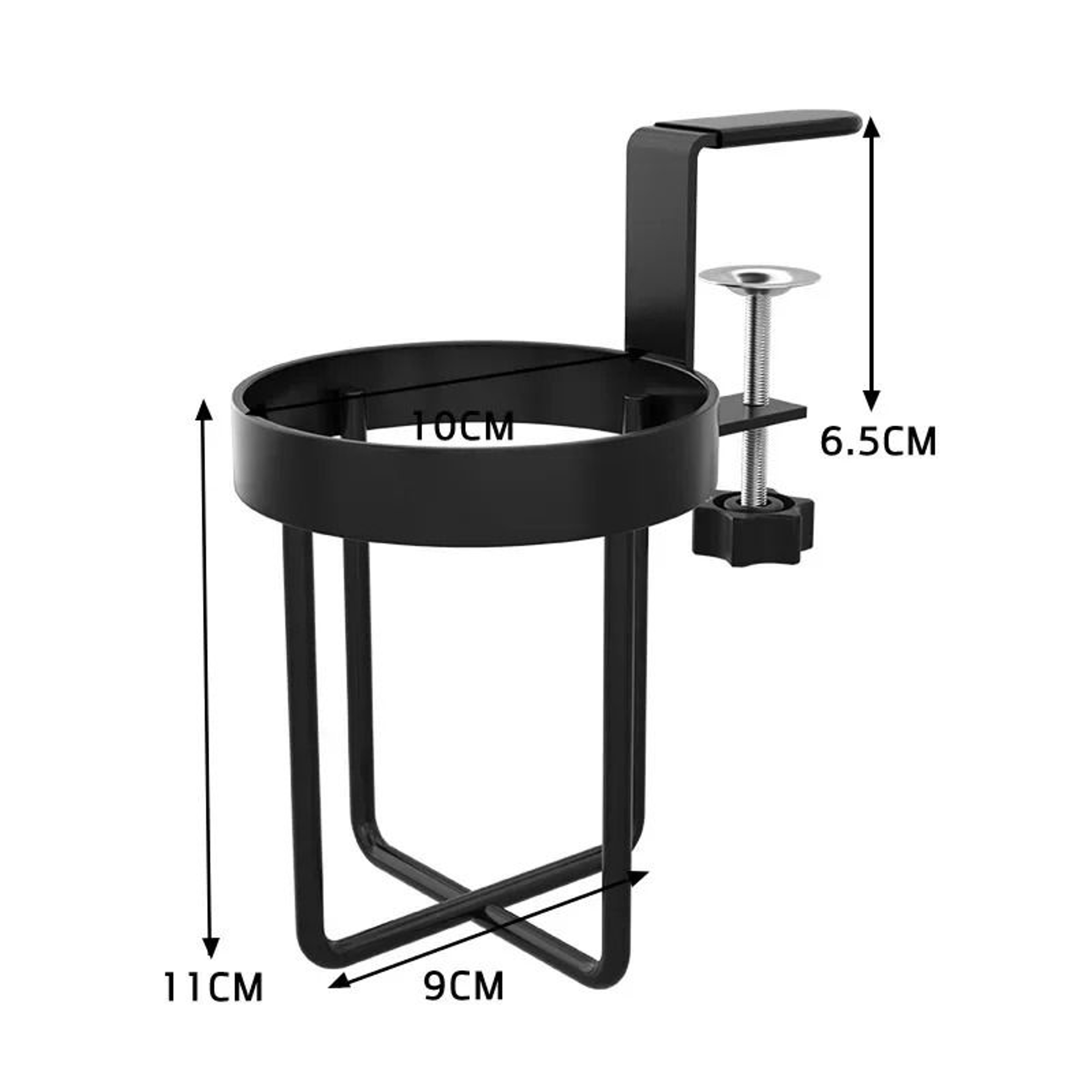 HeavyDuty Table Edge Desk Side Cup Holder 5
