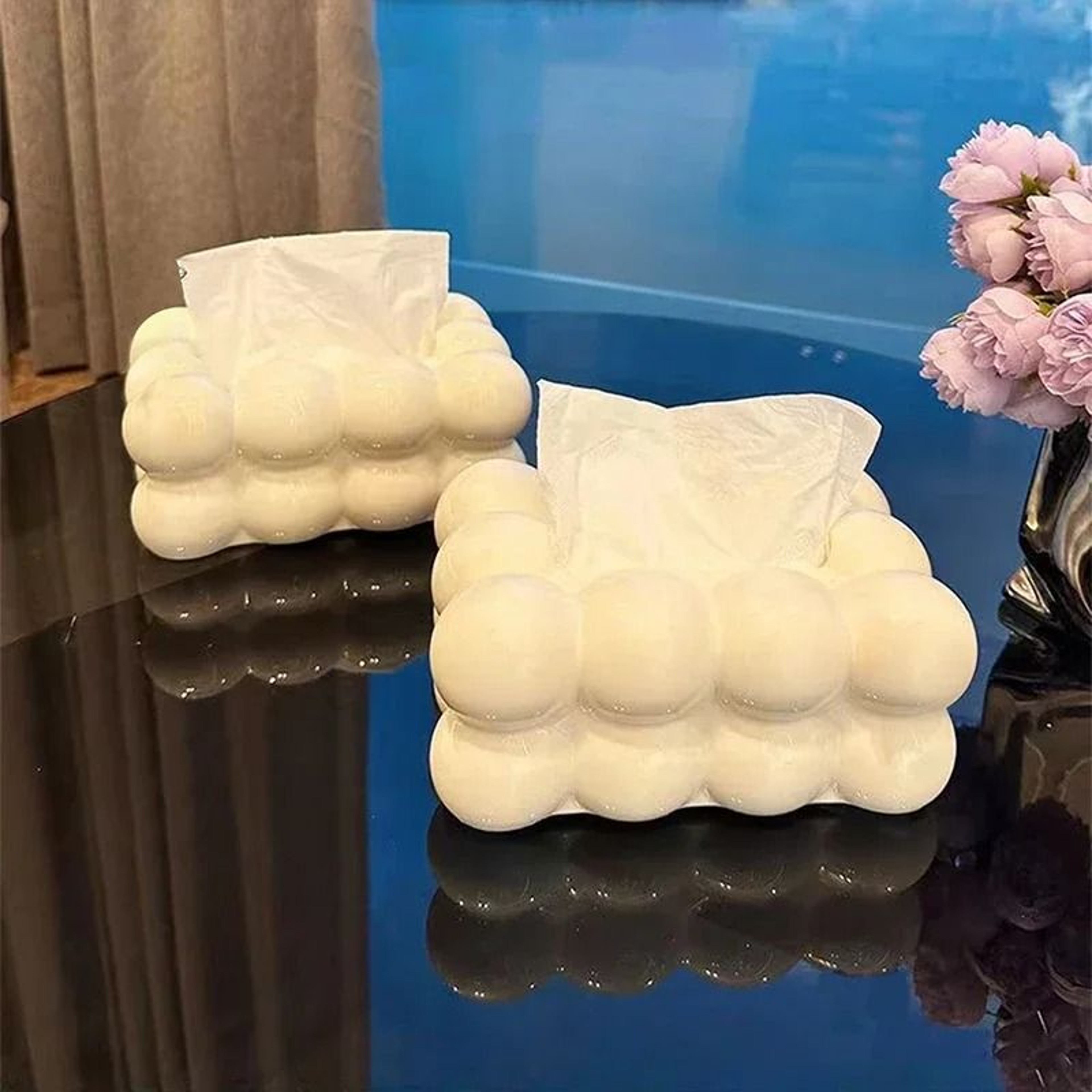 Nordic Marshmallow Sculptural Tissue Storage Box 5