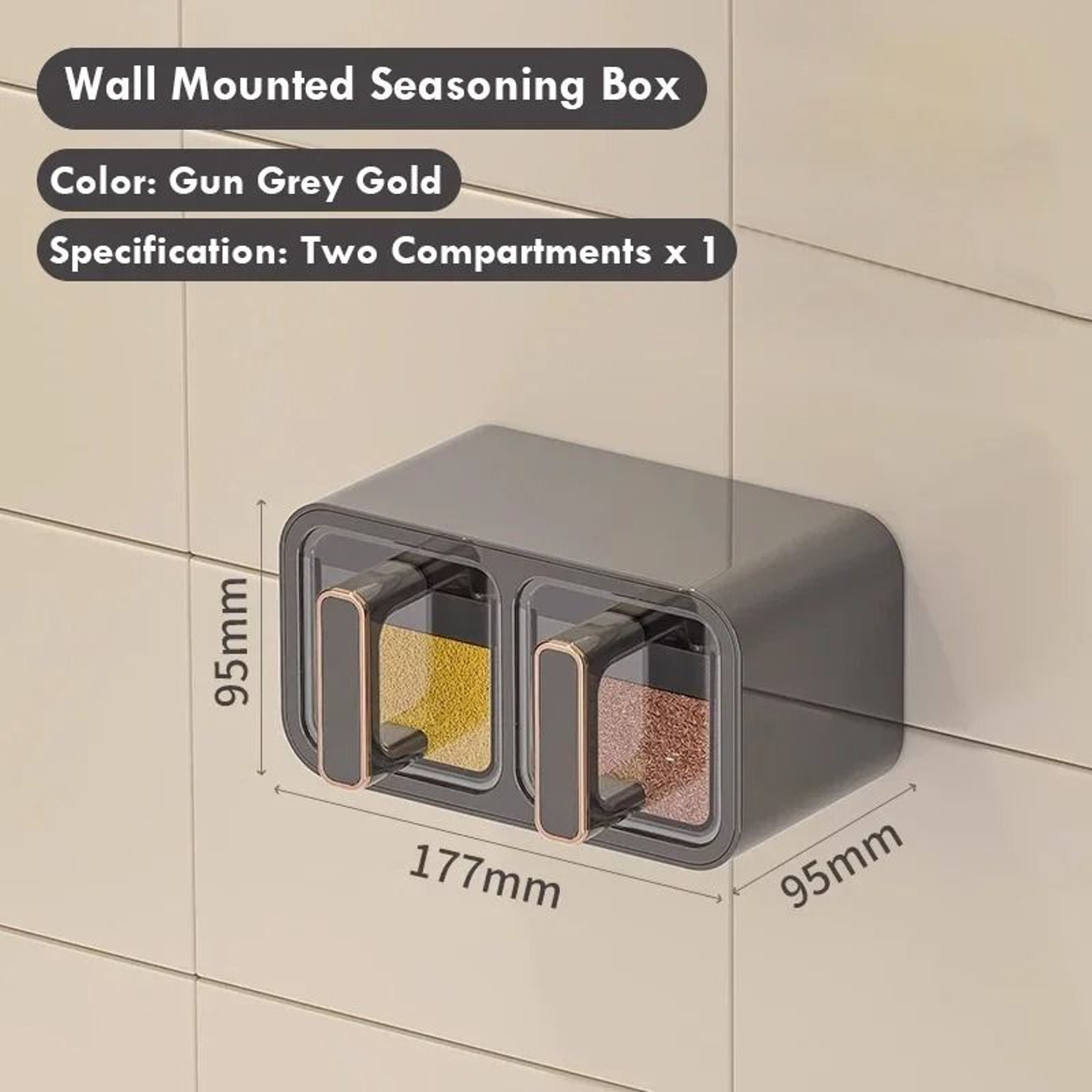 WallMounted MoistureProof Seasoning Storage System 5