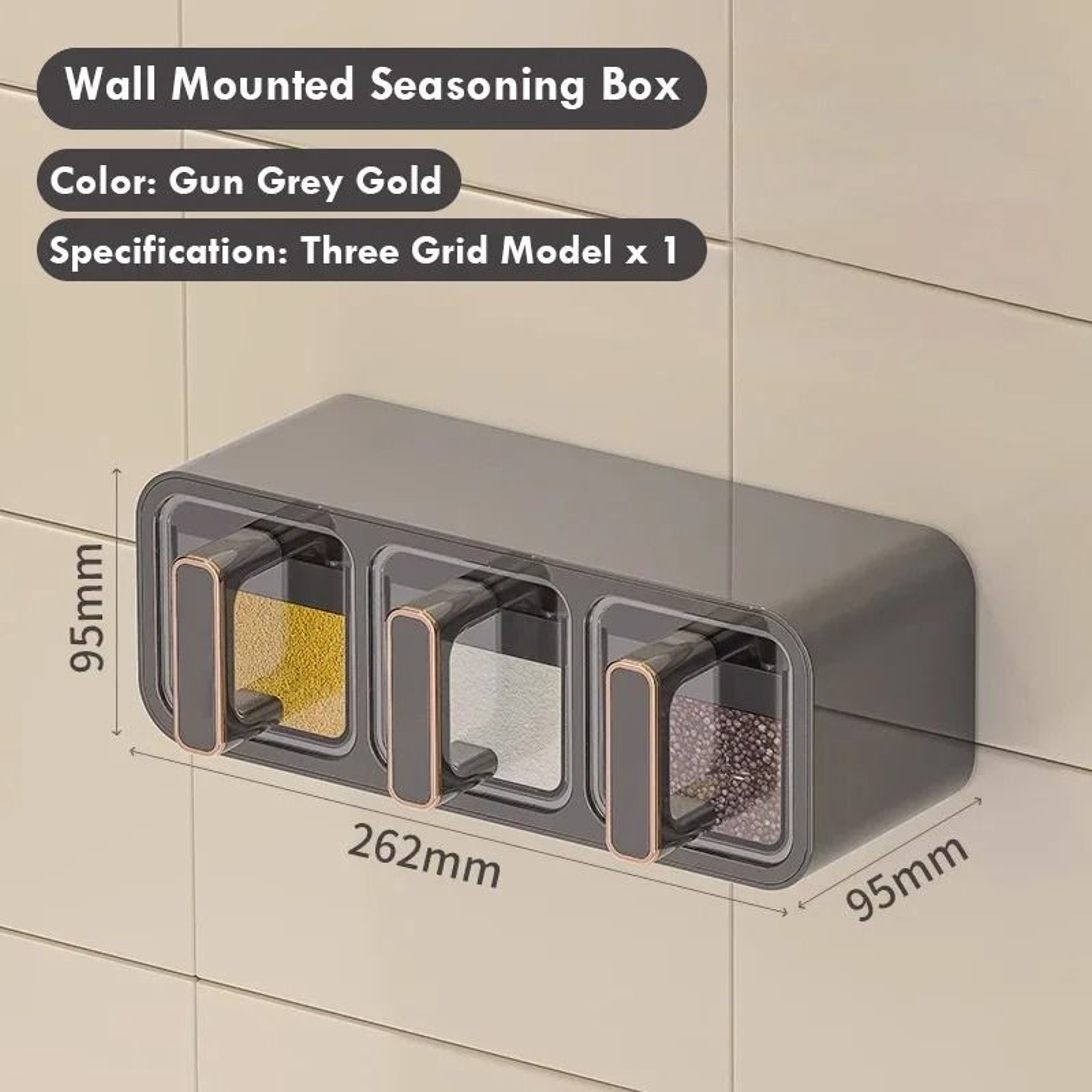 WallMounted MoistureProof Seasoning Storage System 8