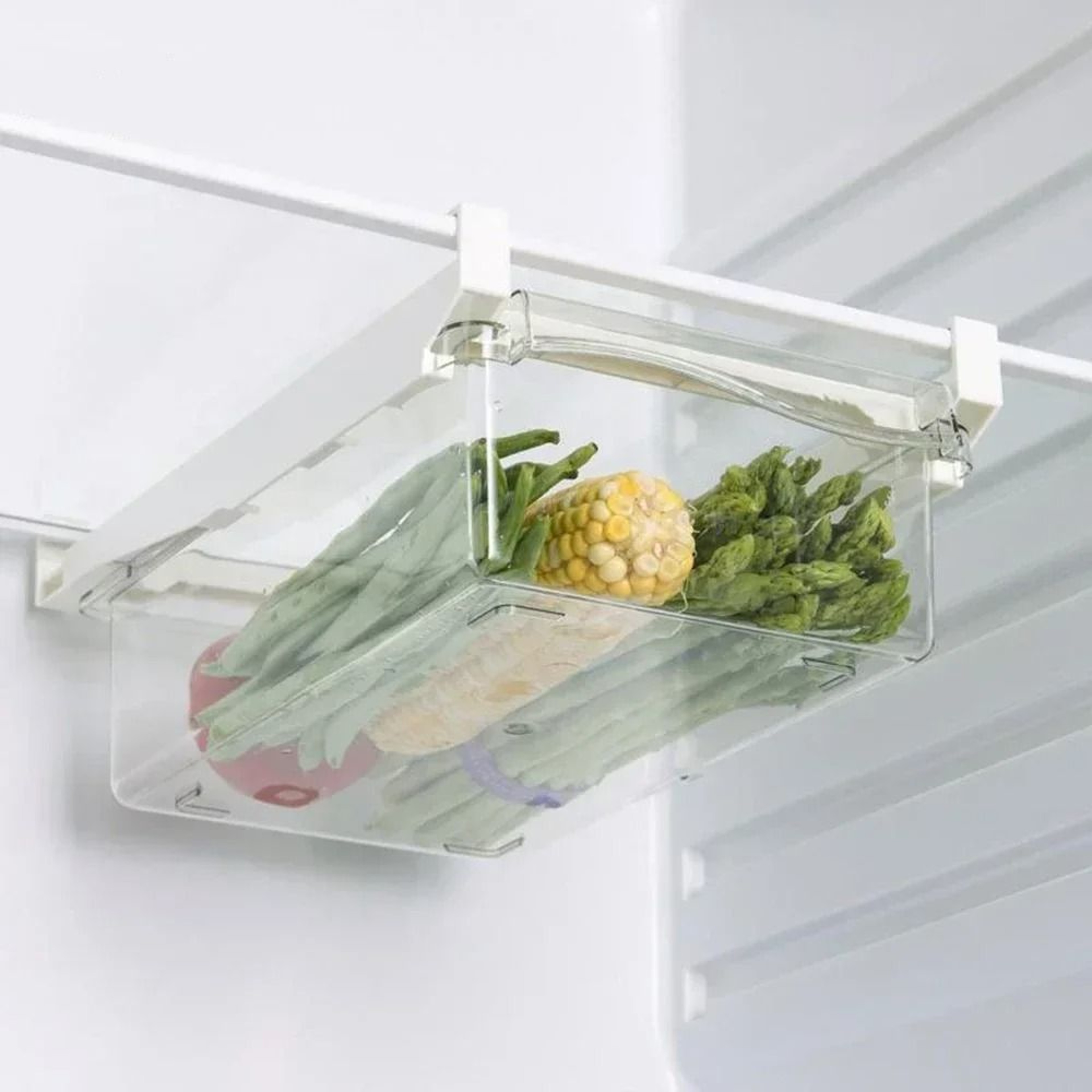 UnderShelf Transparent Refrigerator Drawer Box 8