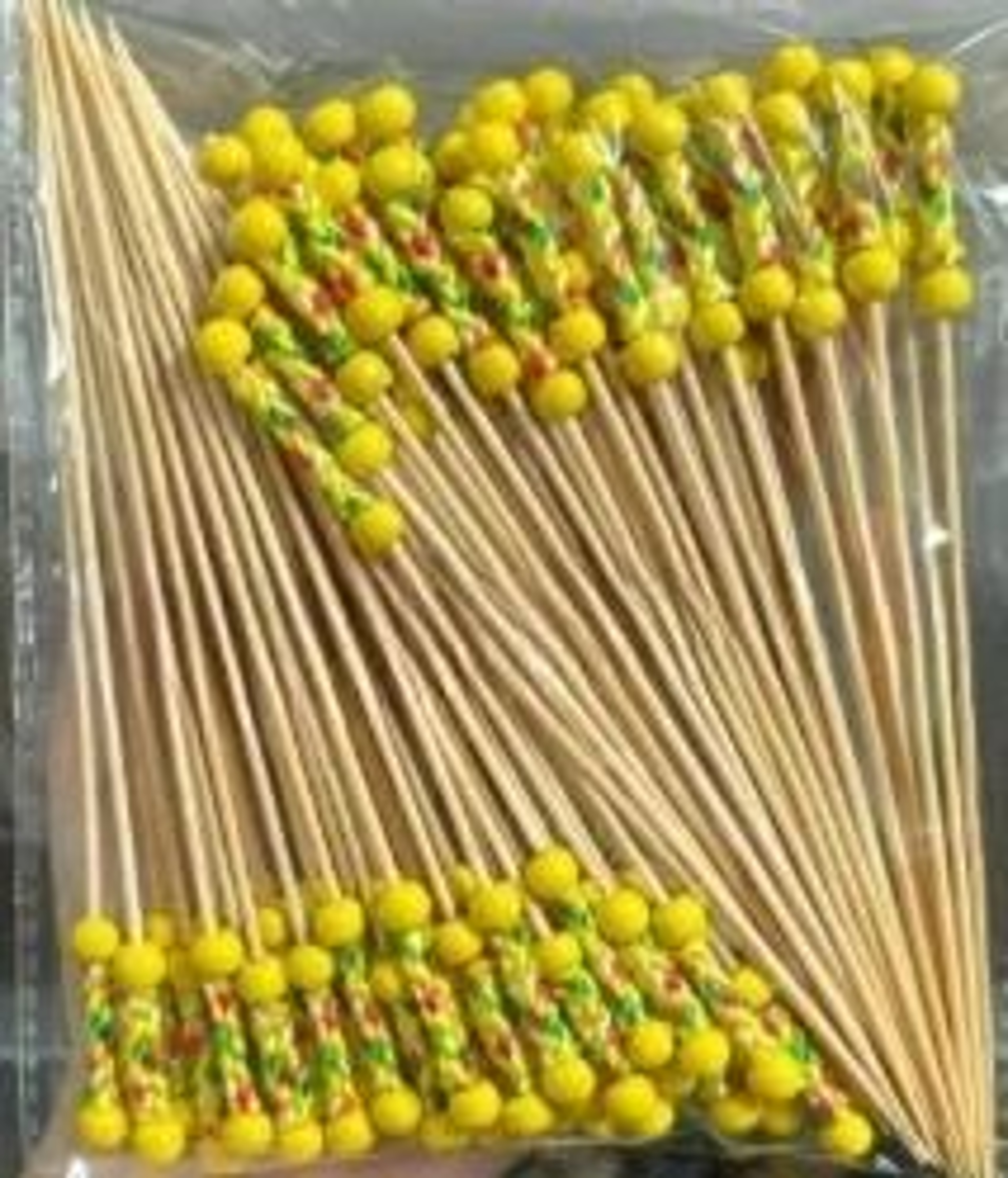 100Piece EcoFriendly Bamboo Banquet  Fruit Fork Set 6