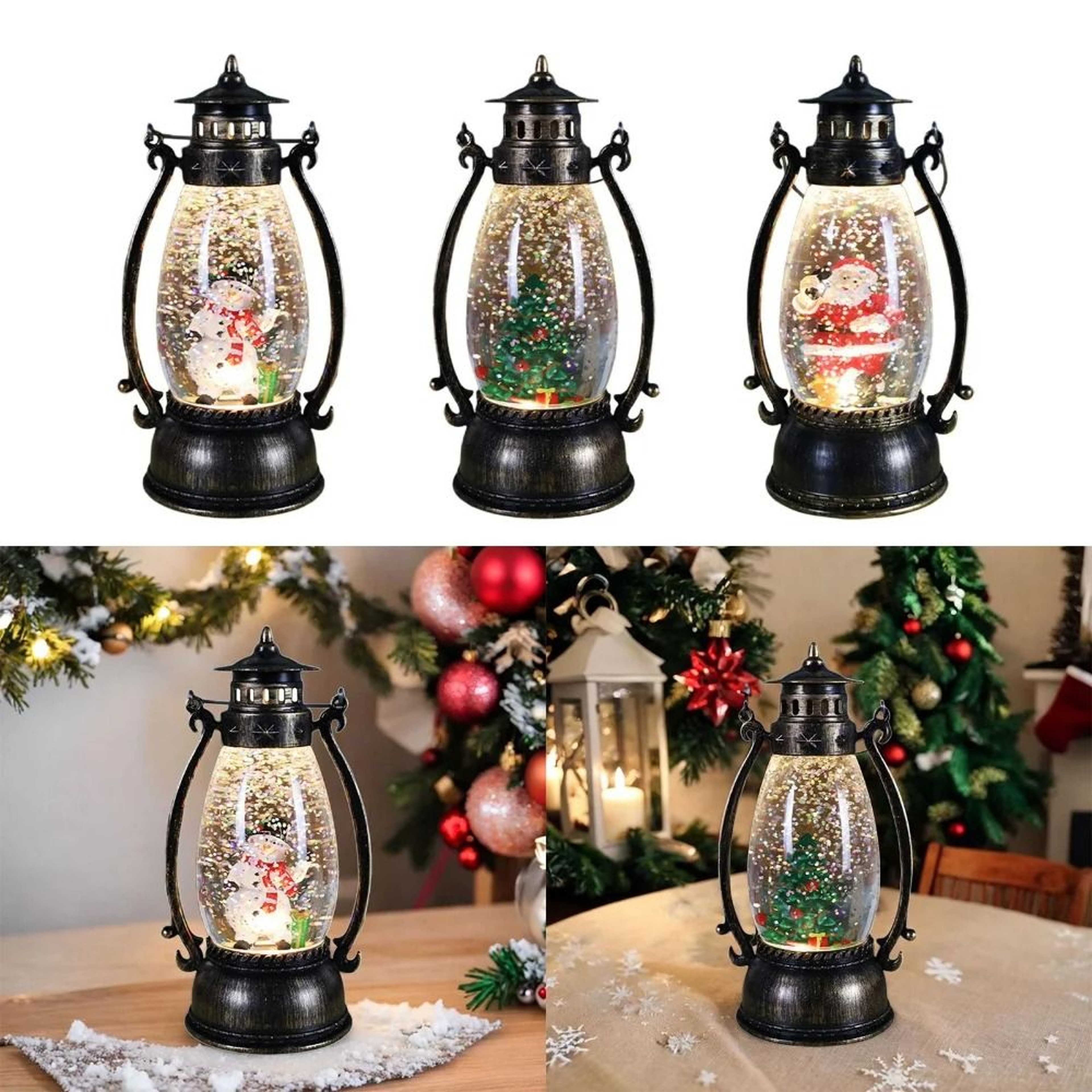 Acrylic Crystal Ball Lantern  Holiday Landscape Decor 2