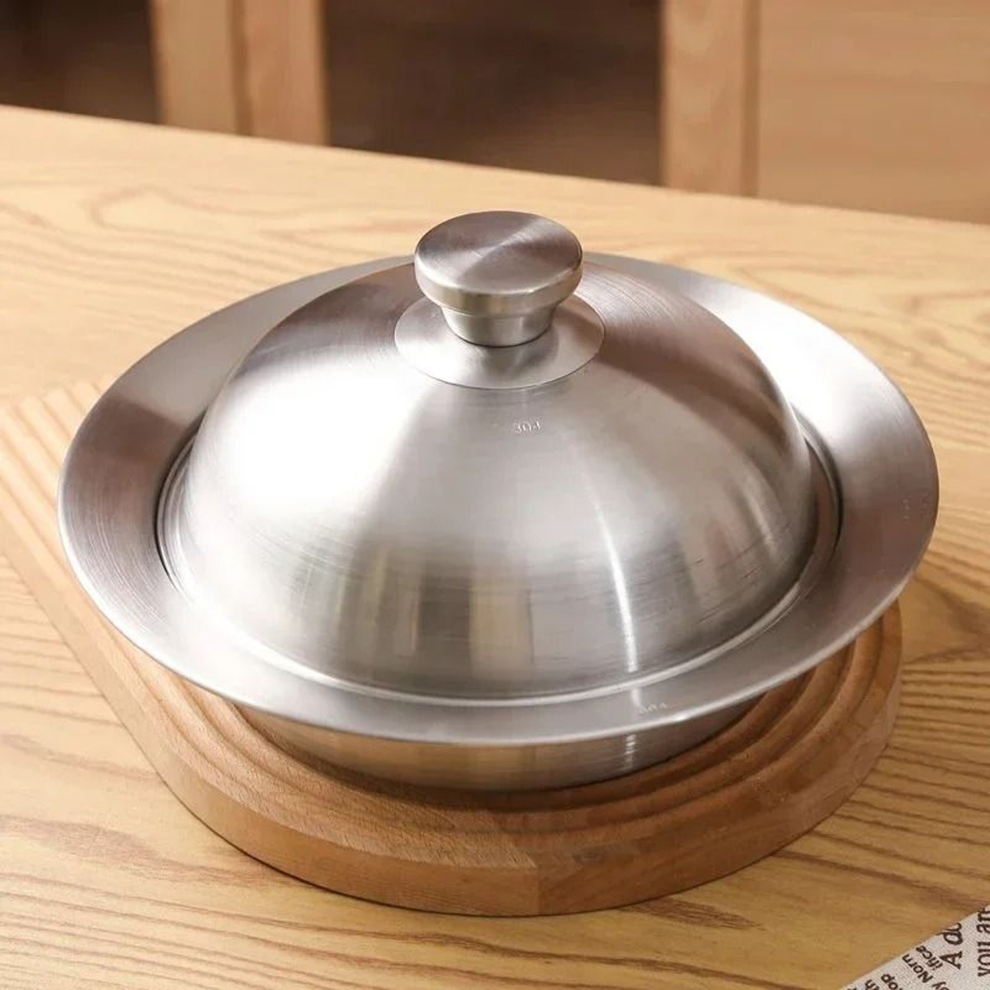 304 Stainless Steel Flying Saucer Steamer Tray 2