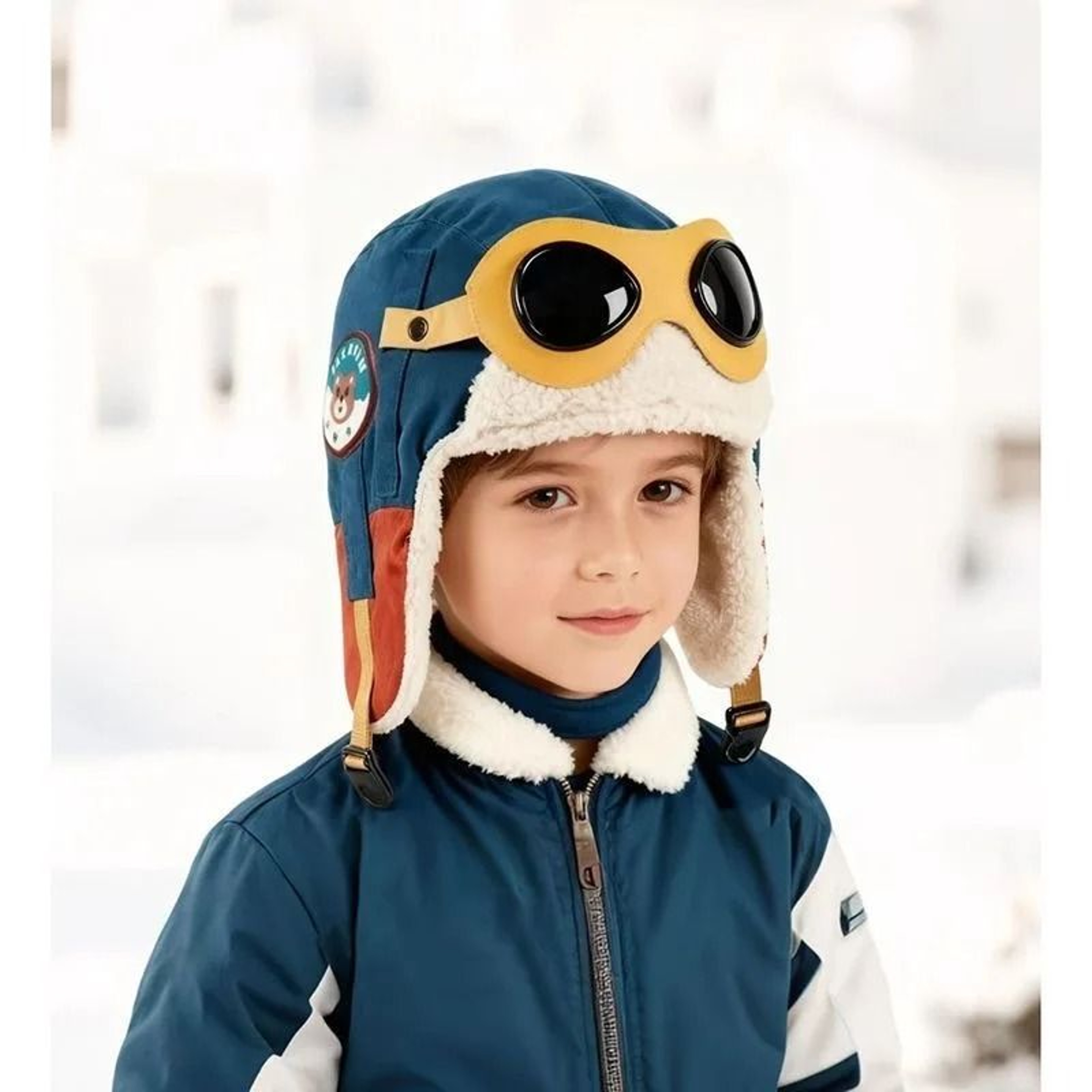 Thermal Pilot Aviator Hat  Winter Windproof Lei Feng Cap 4