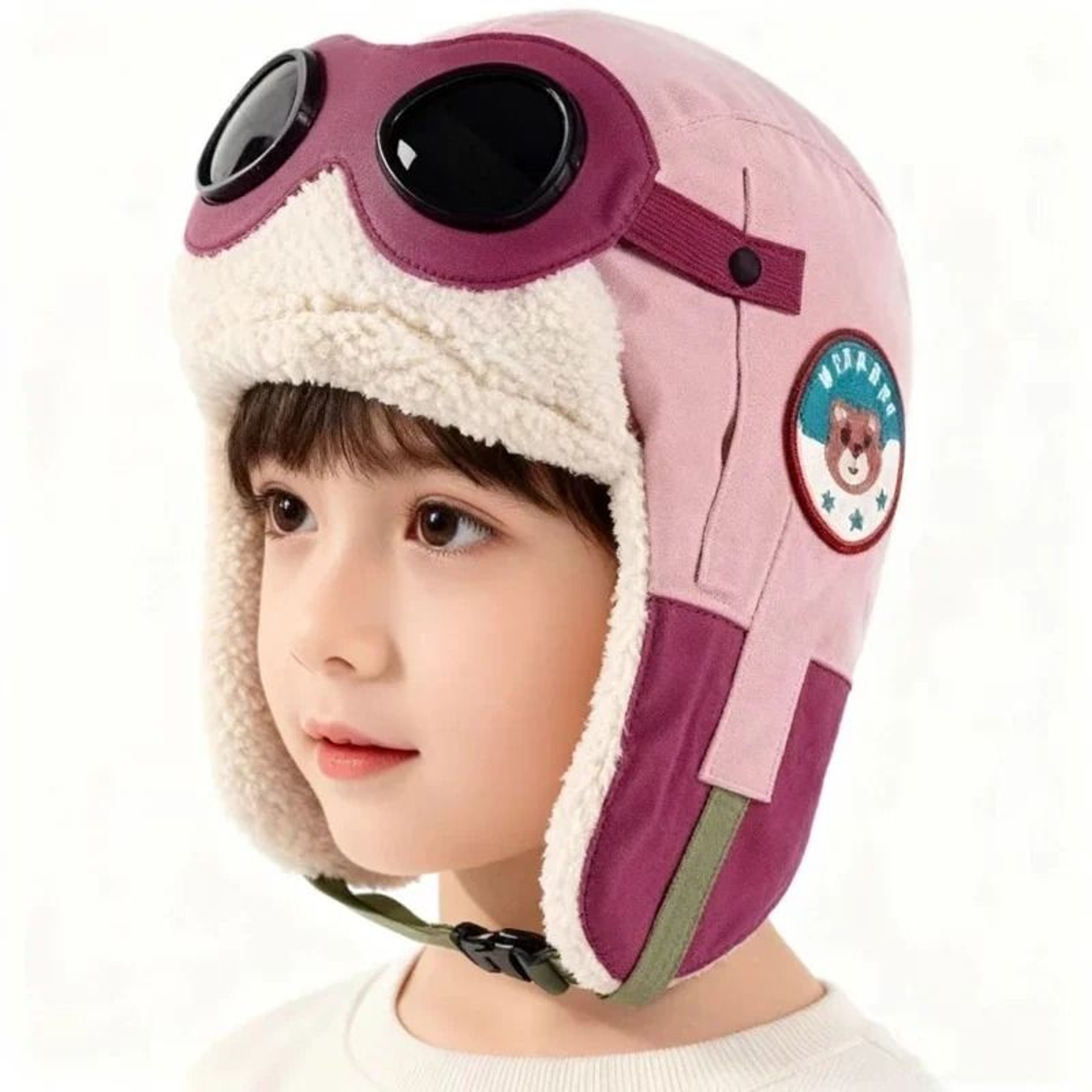 Thermal Pilot Aviator Hat  Winter Windproof Lei Feng Cap 5