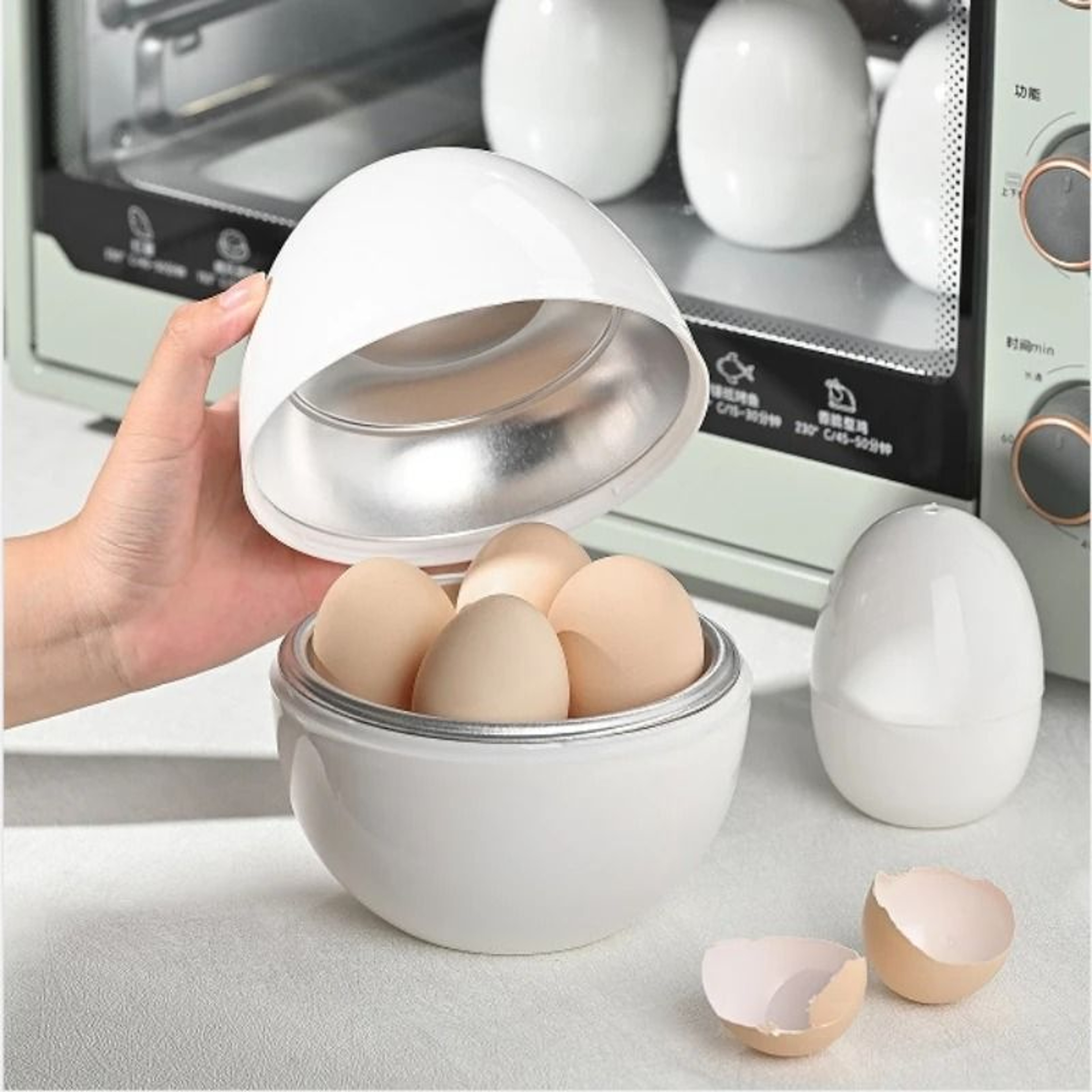 HighSpeed Microwave 4Egg Steamer  Boiler 0