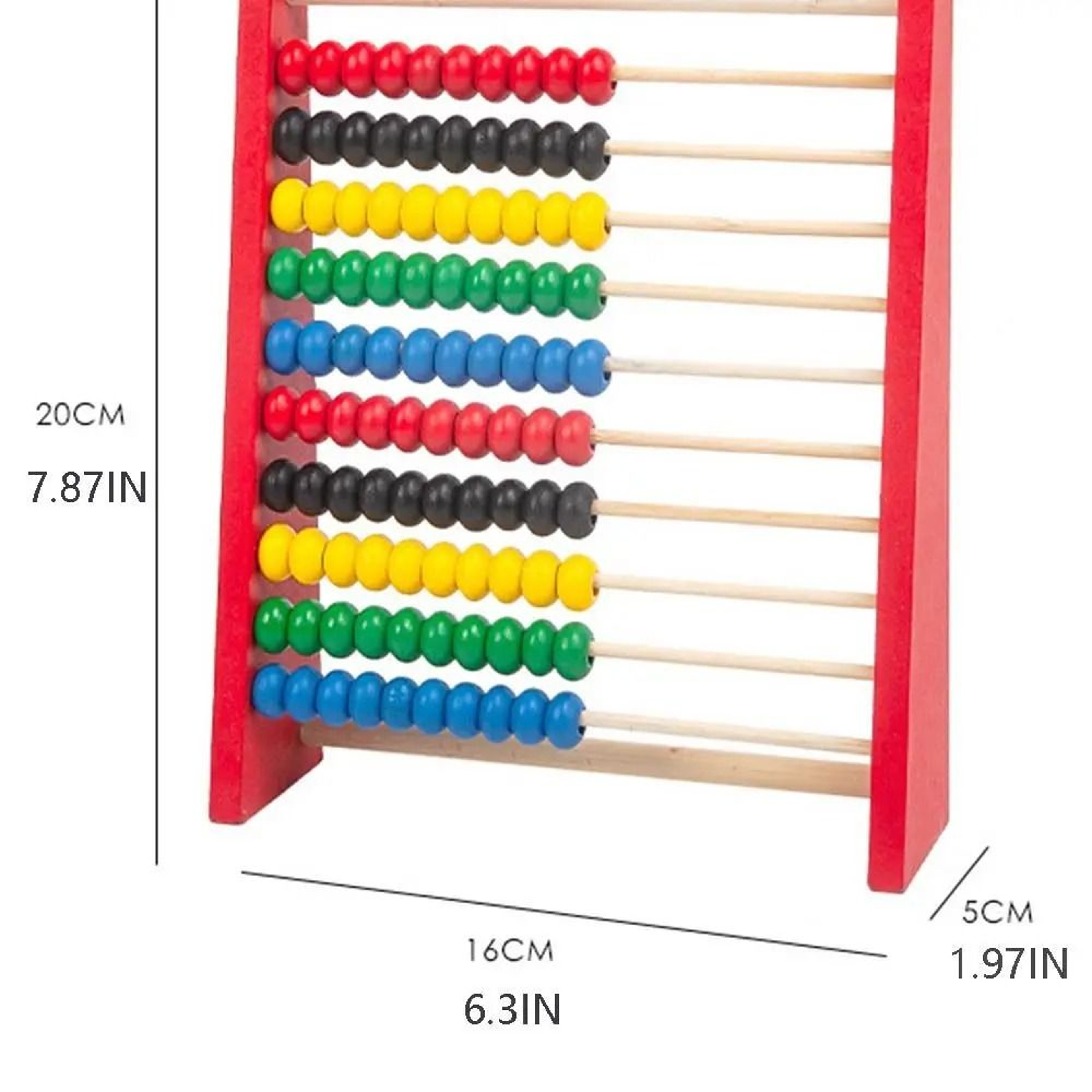 Wooden Montessori Abacus  Intelligence Development Toy 6