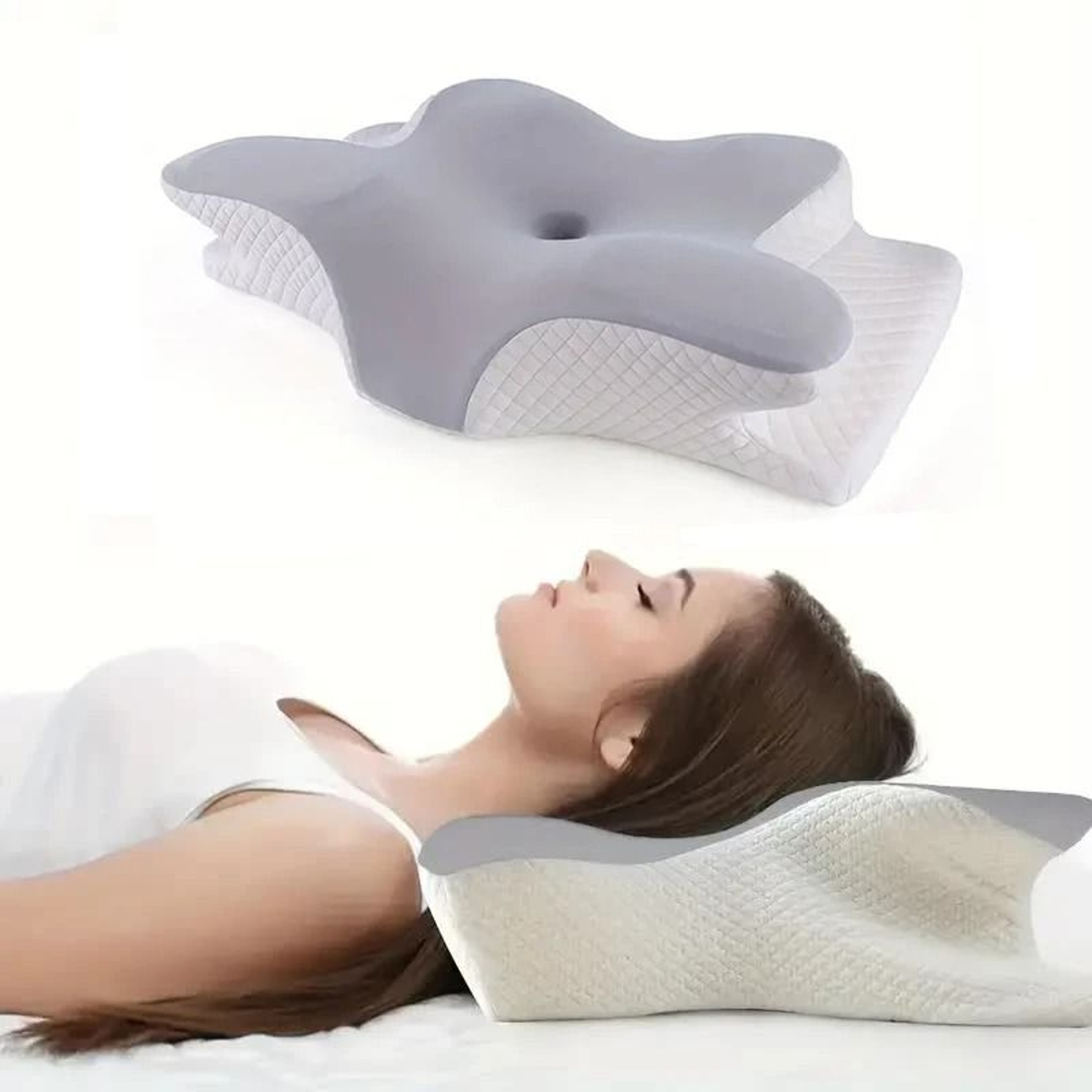 ButterflyShaped Orthopedic Memory Foam Cervical Pillow 7