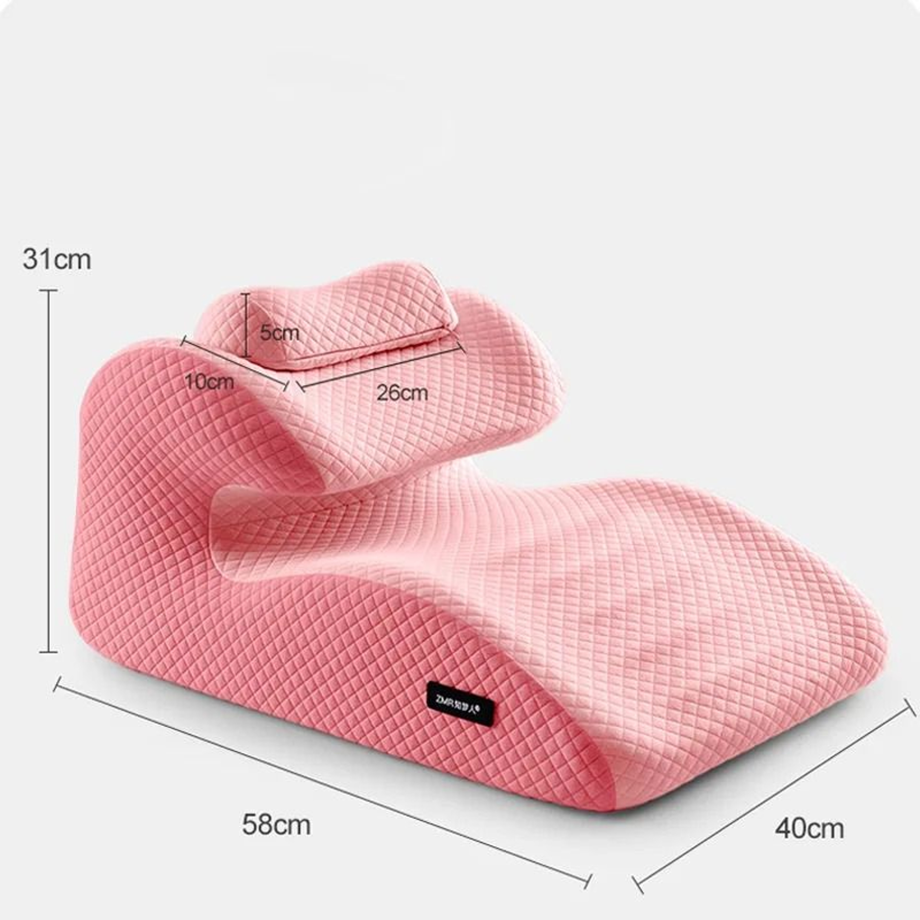 HighDensity Ergonomic Memory Foam Reading  Back Support Pillow 4