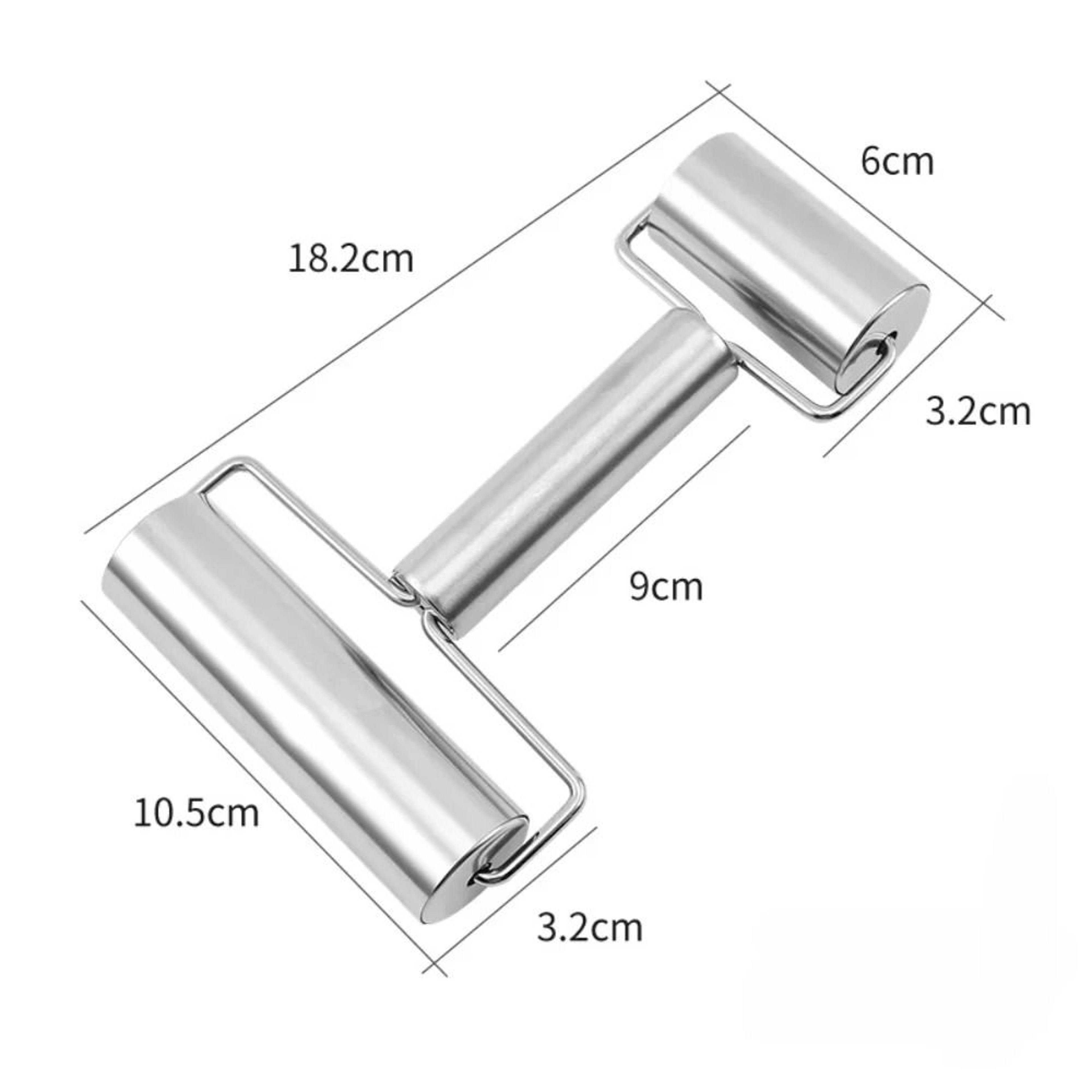 DualSided Stainless Steel NonStick Dough Roller 5