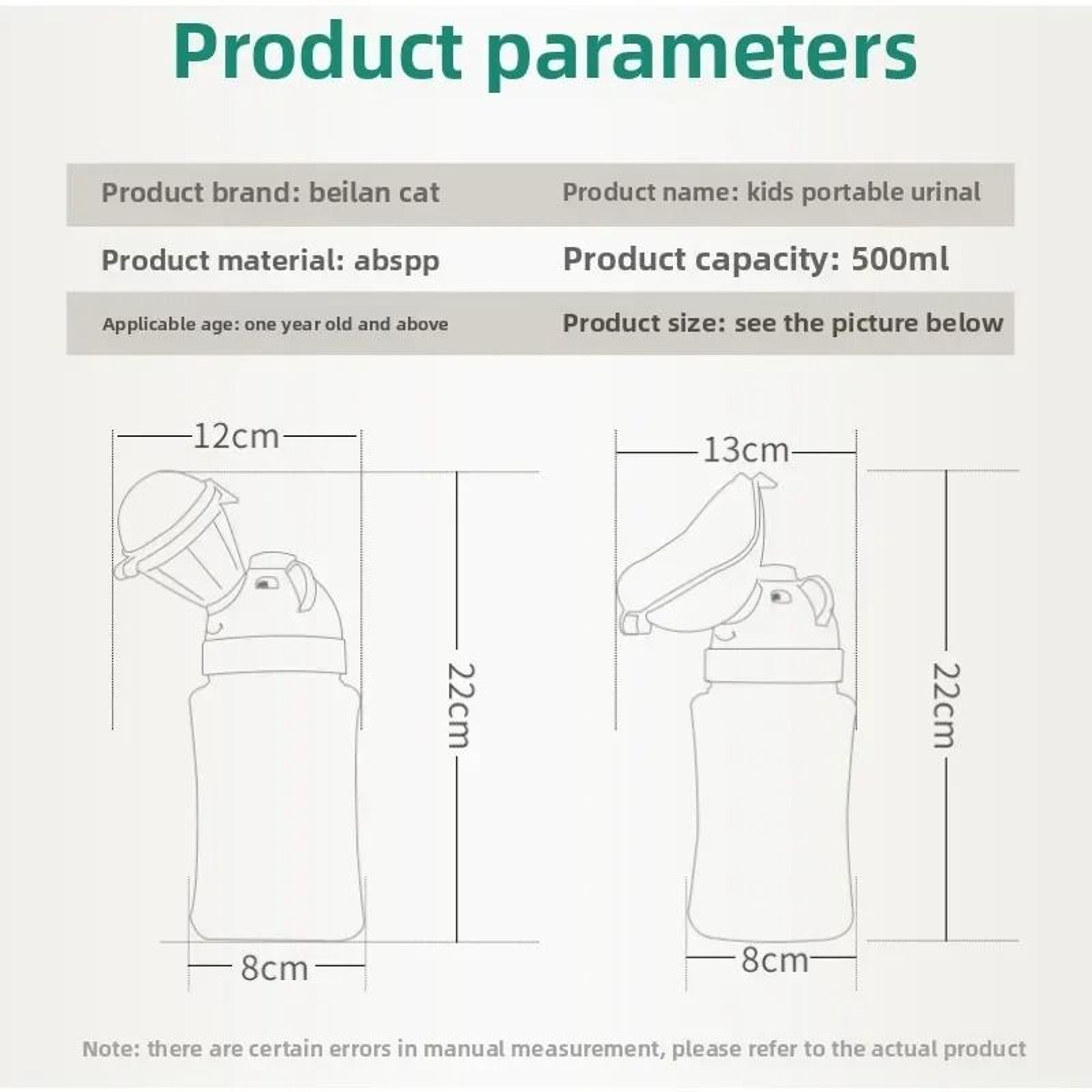 Portable LeakProof Toddler Emergency Urinal 2