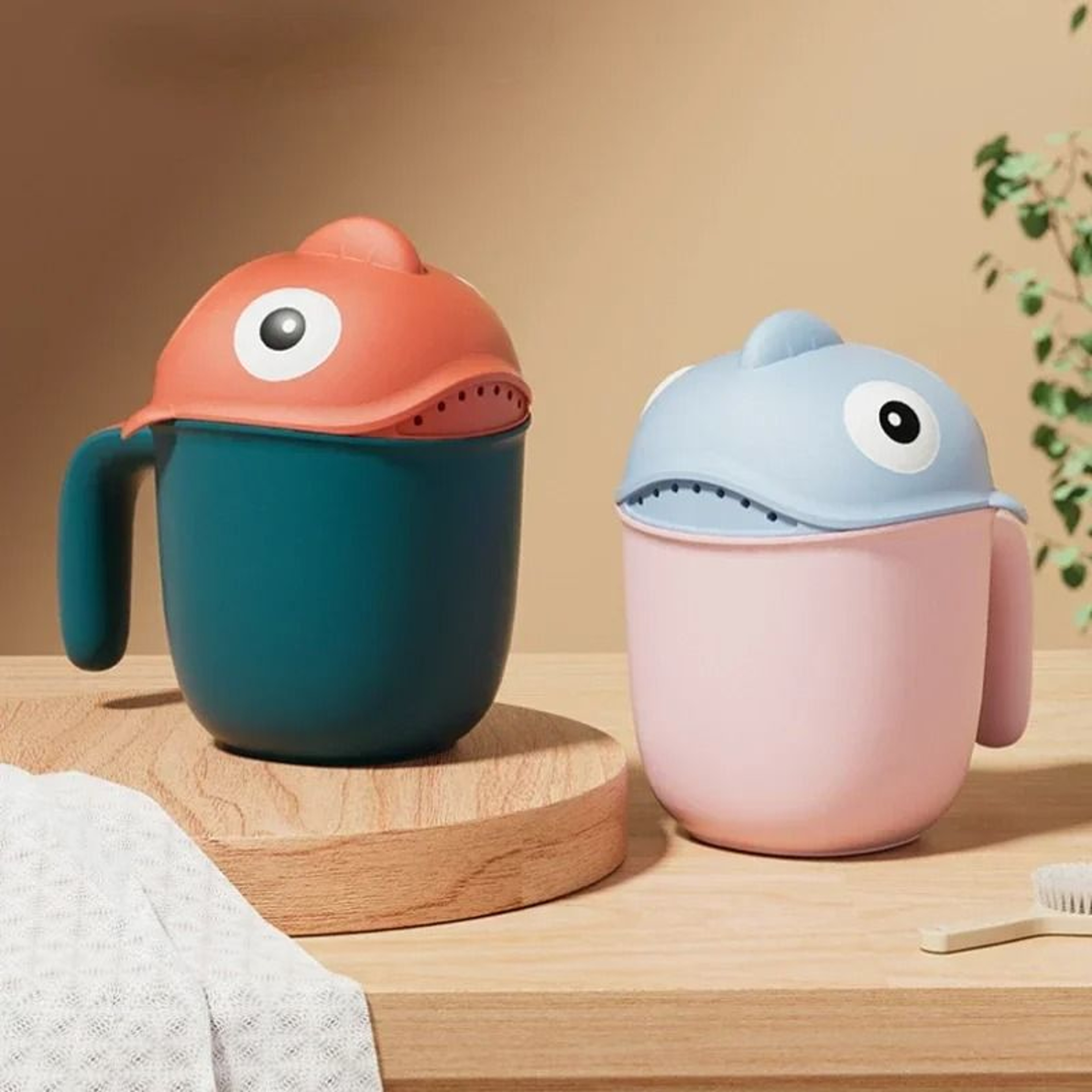 Pediatric SplashProof Cartoon Shampoo  Bath Rinse Cup 8