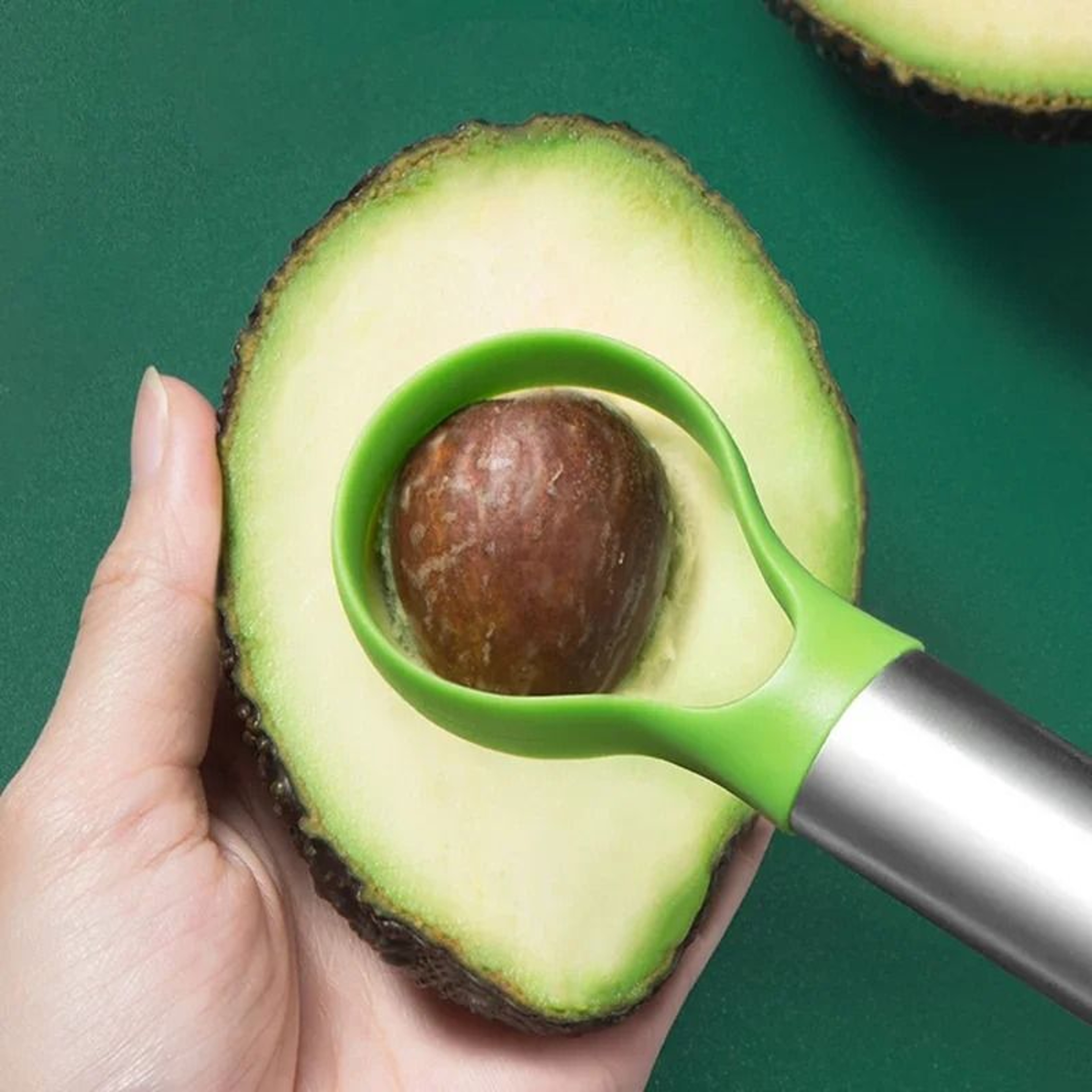 2in1 Stainless Steel Avocado Precision Slicer  Peeler 1