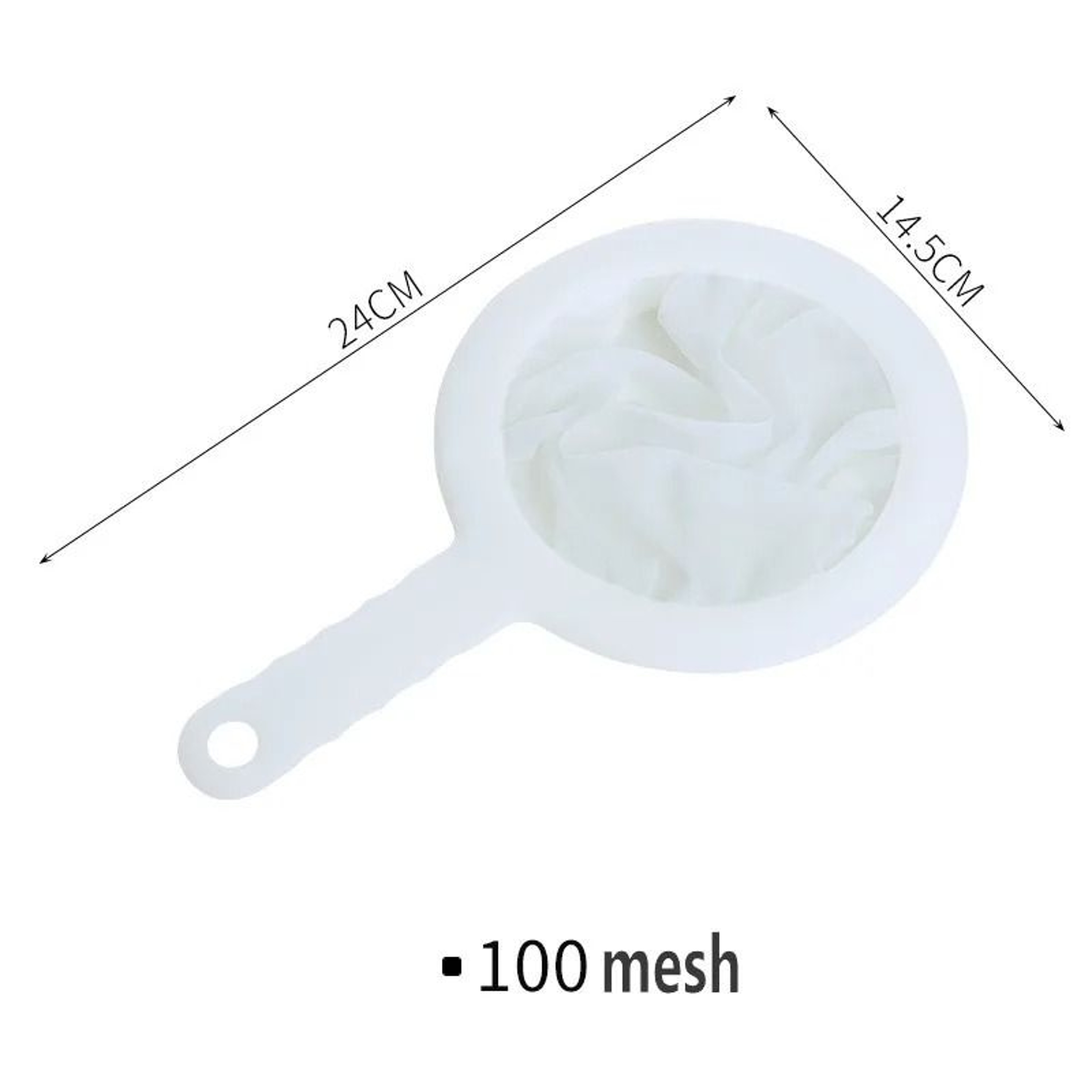 UltraFine Nylon Mesh Strainer Spoon And Multipurpose Kitchen Sieve 7