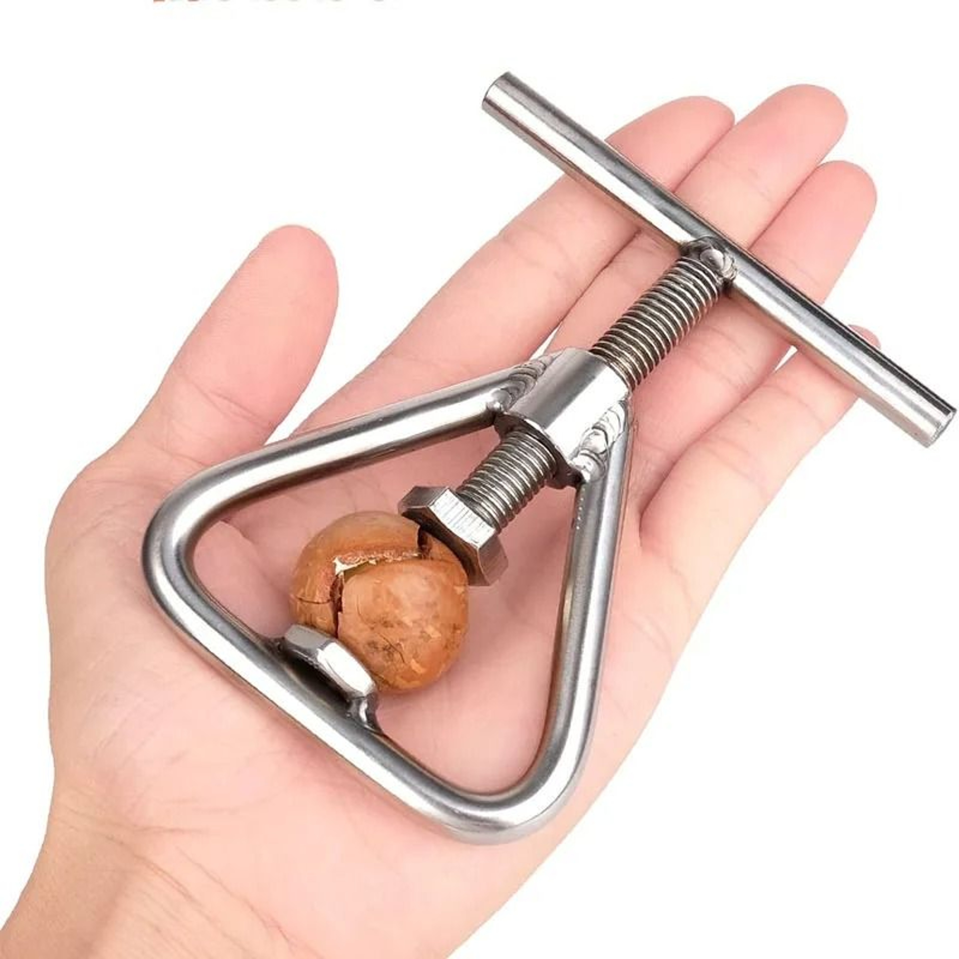 Stainless Steel HeavyDuty Nut Cracker With Adjustable Screw Mechanism 6