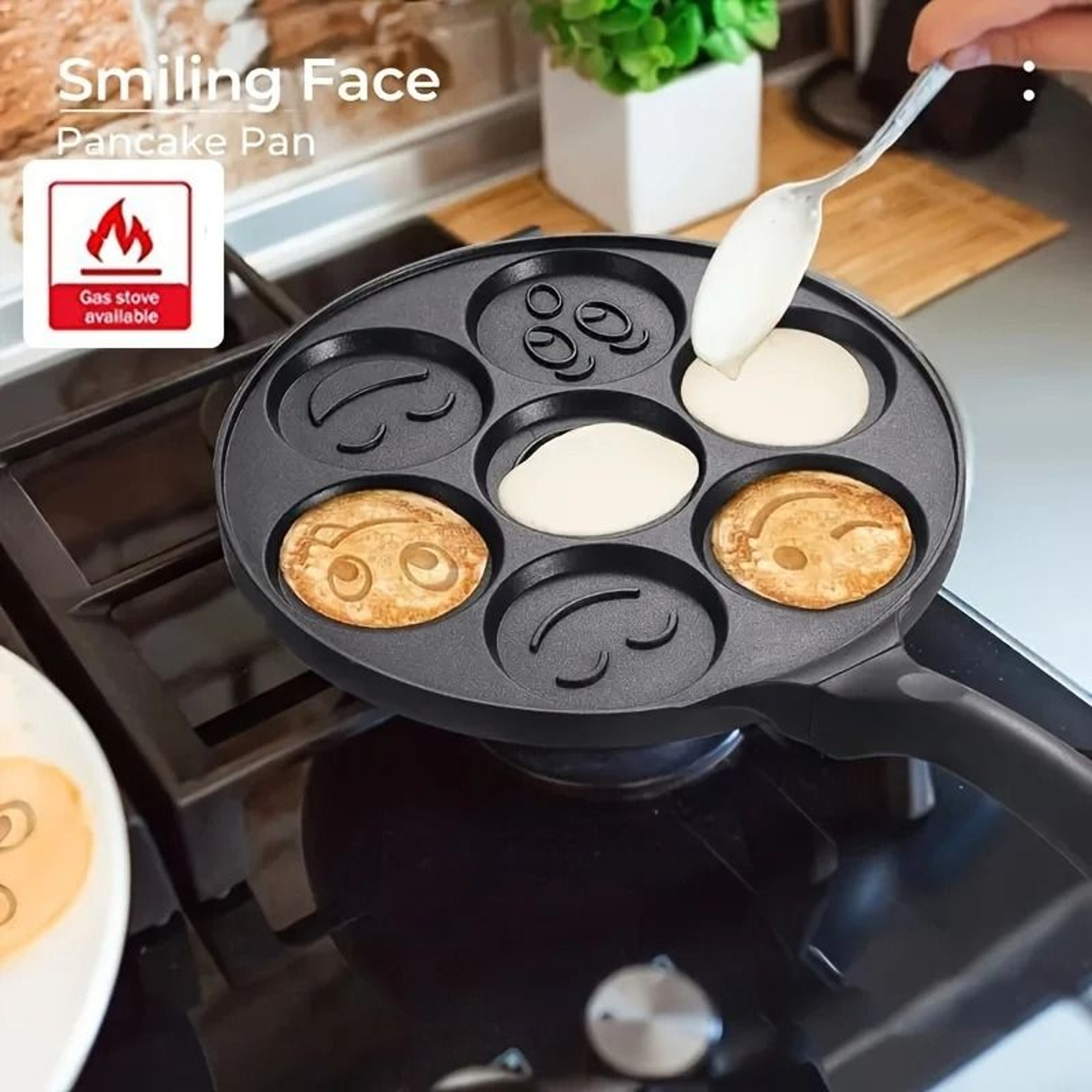 7Cup Emoji  Animal Face Nonstick Pancake Pan 4
