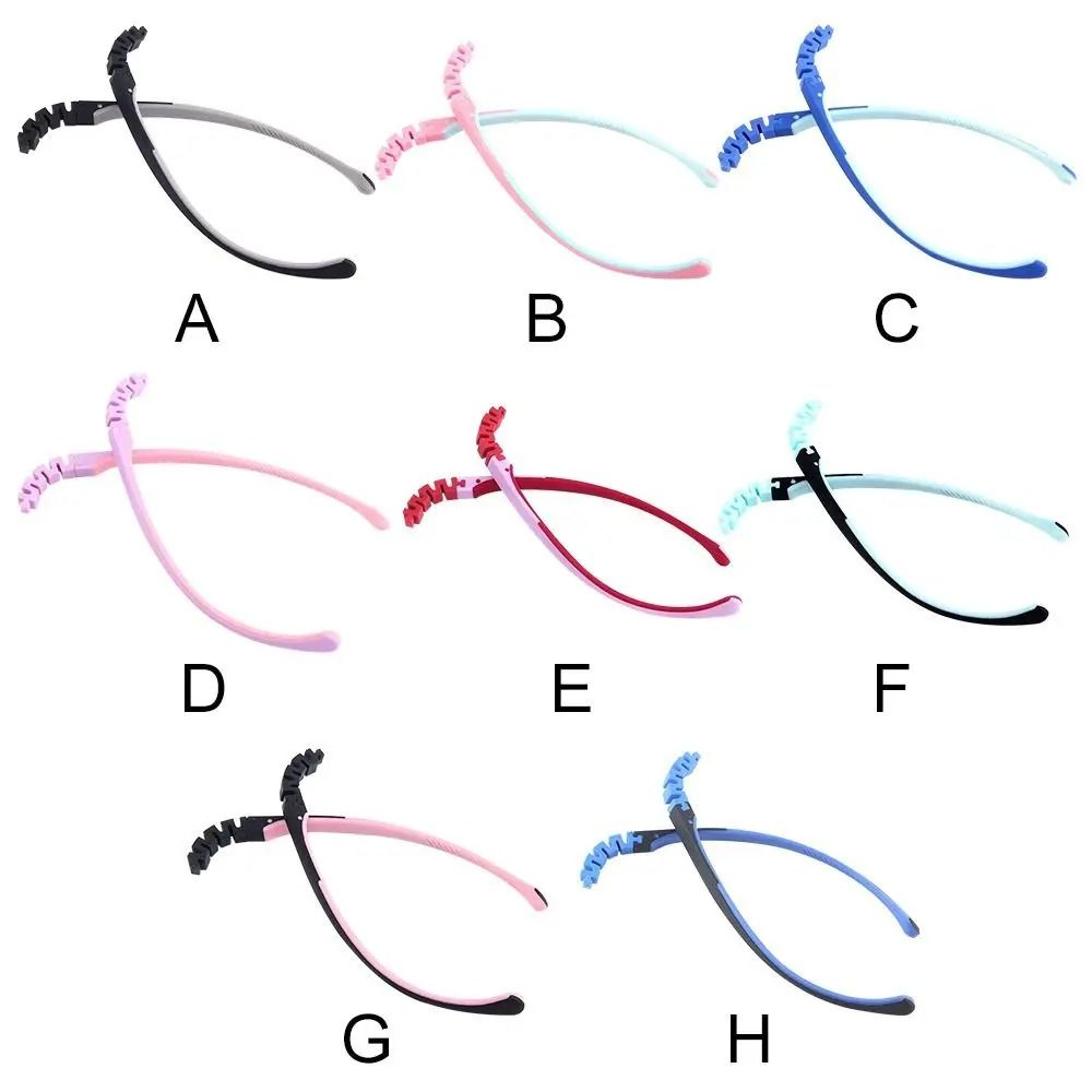 Durable Silicone Snapon Childrens Glasses Arm And Soft Spectacle Replacement 5