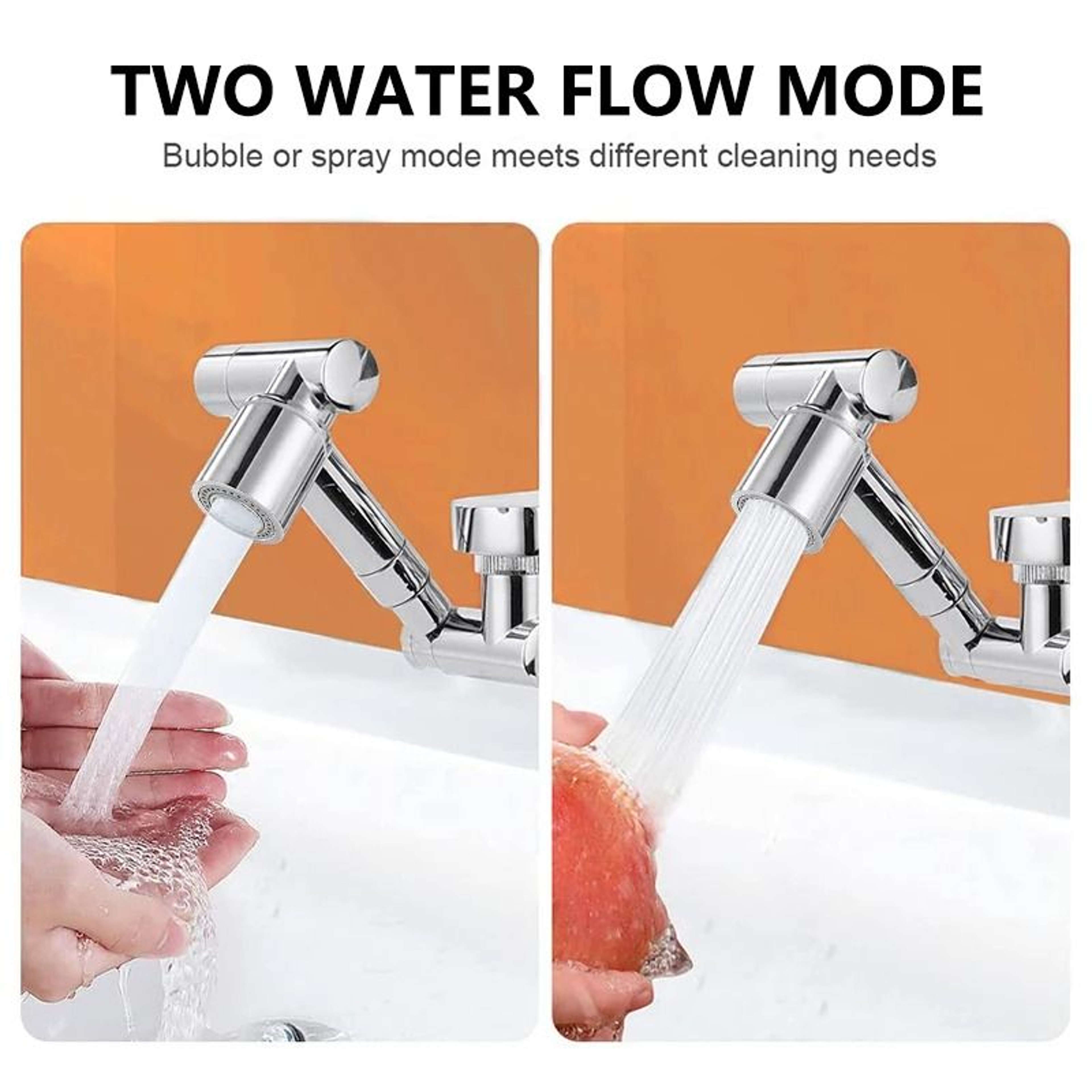 Ultimate 1440 Swivel Faucet Extender And Universal Robotic Arm Aerator 1