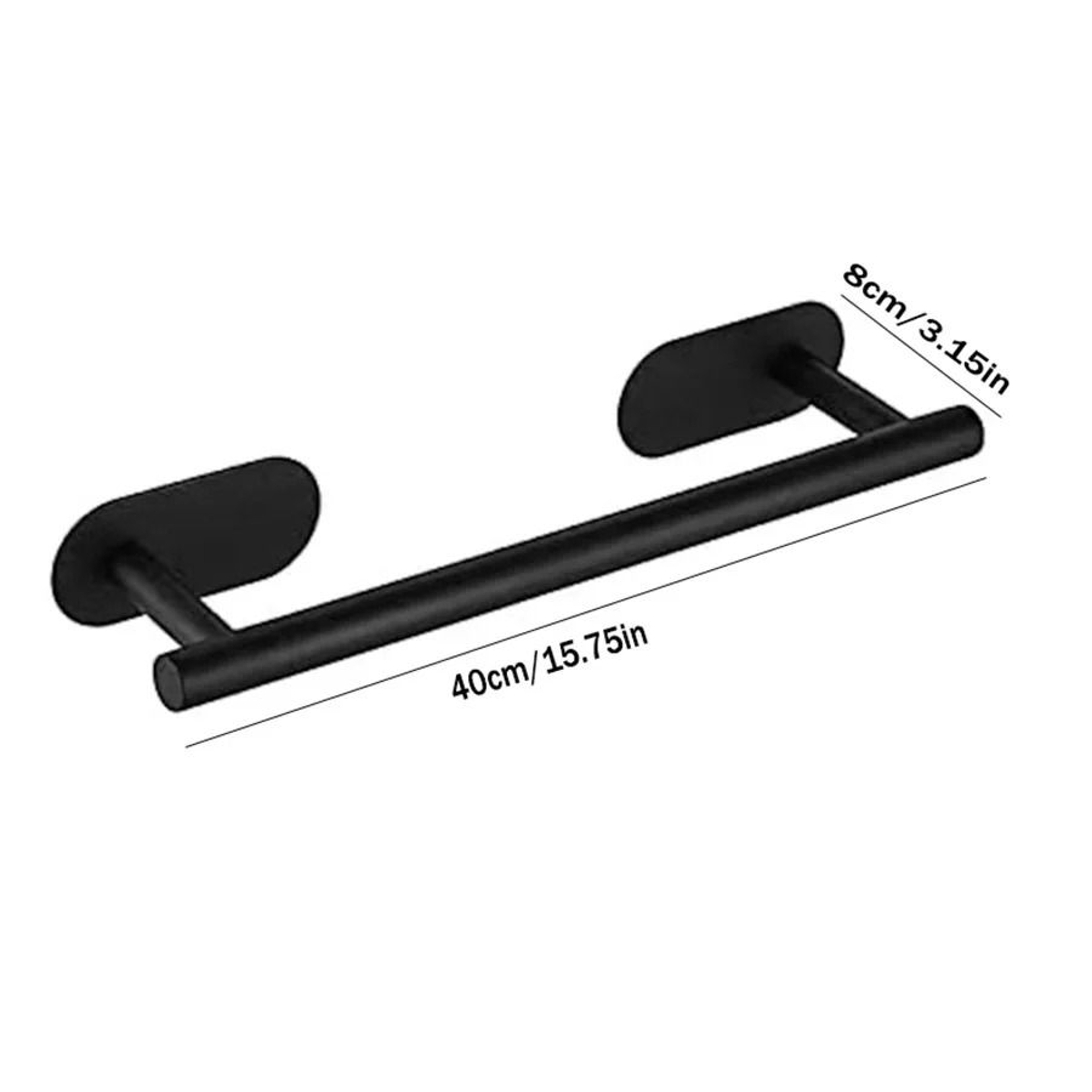 SelfAdhesive Stainless Steel Towel Rail  Modern NoDrill Wall Hanging Holder 5