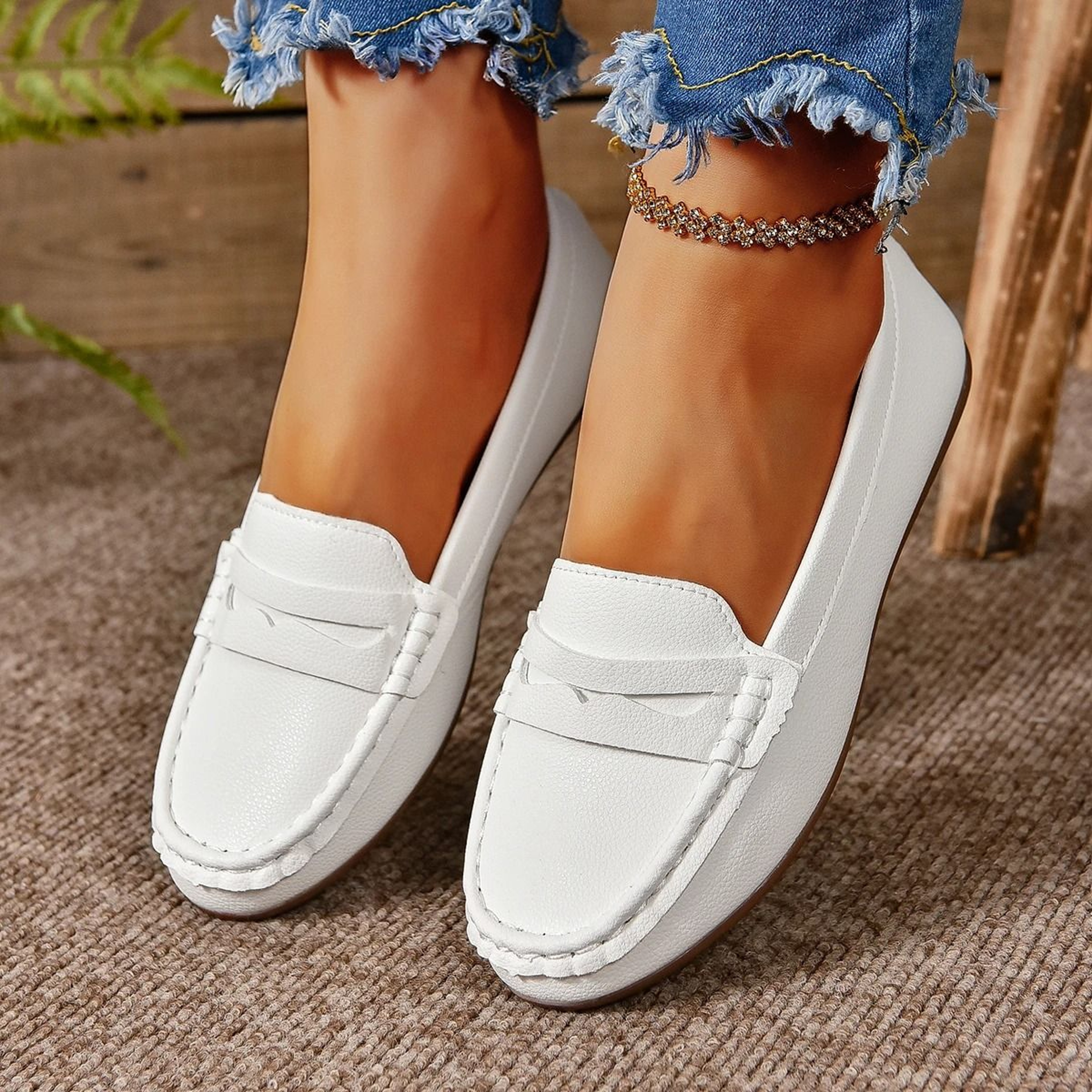 Designer Casual Flats  Loafers  Soft Sole Office Comfort Walking Shoes 9