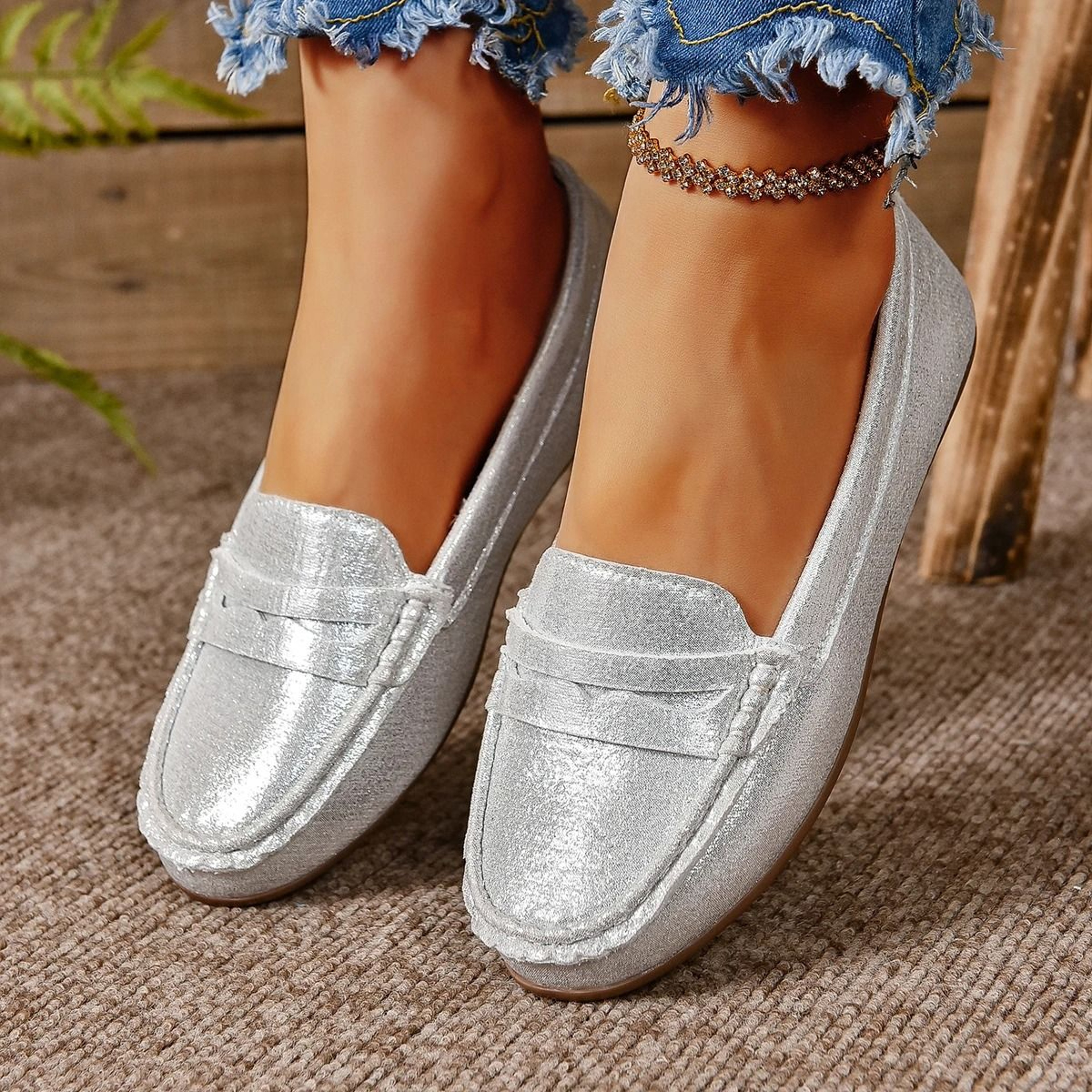 Designer Casual Flats  Loafers  Soft Sole Office Comfort Walking Shoes 8